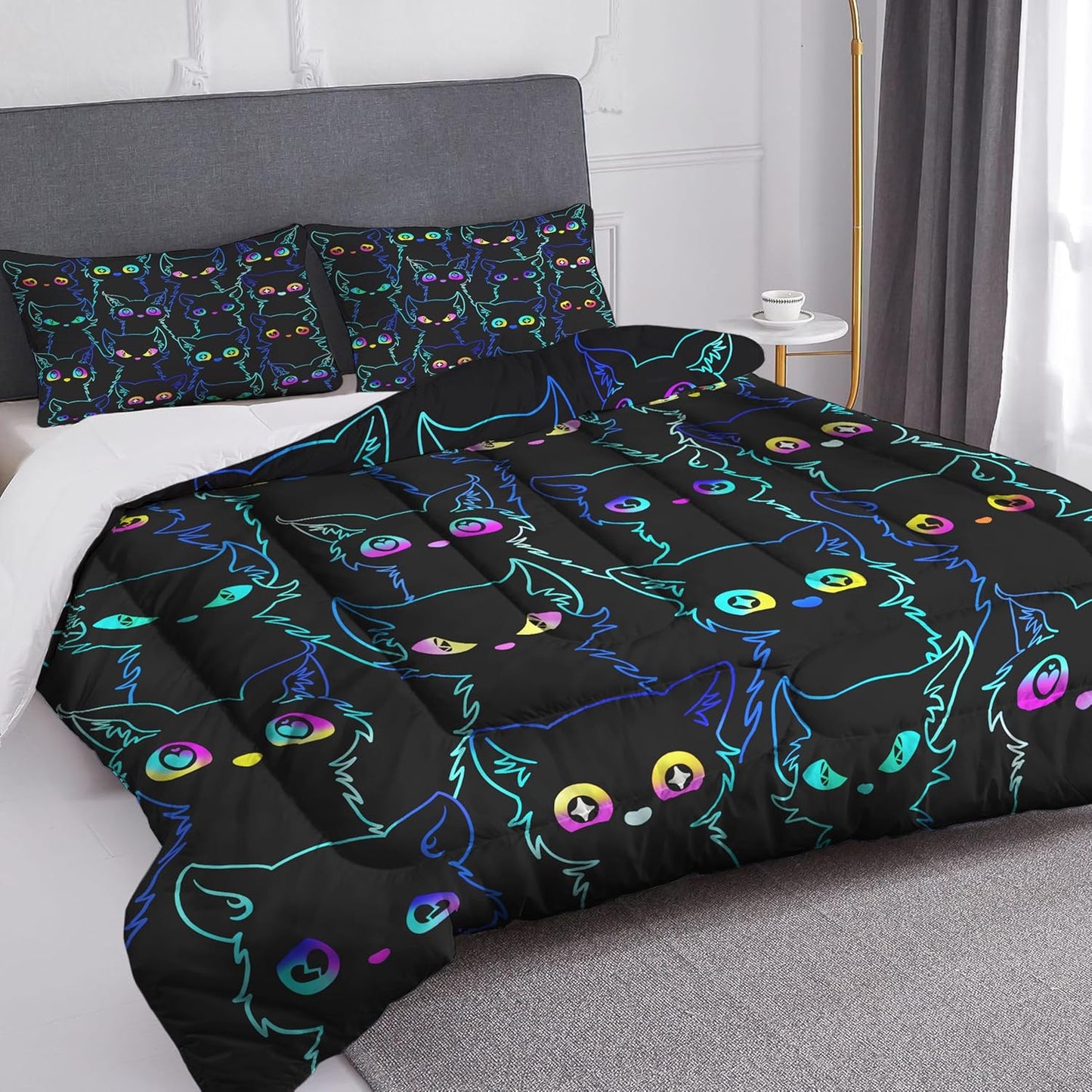 Comforter Twin Size Video Game Console Geometric Bedding Sets