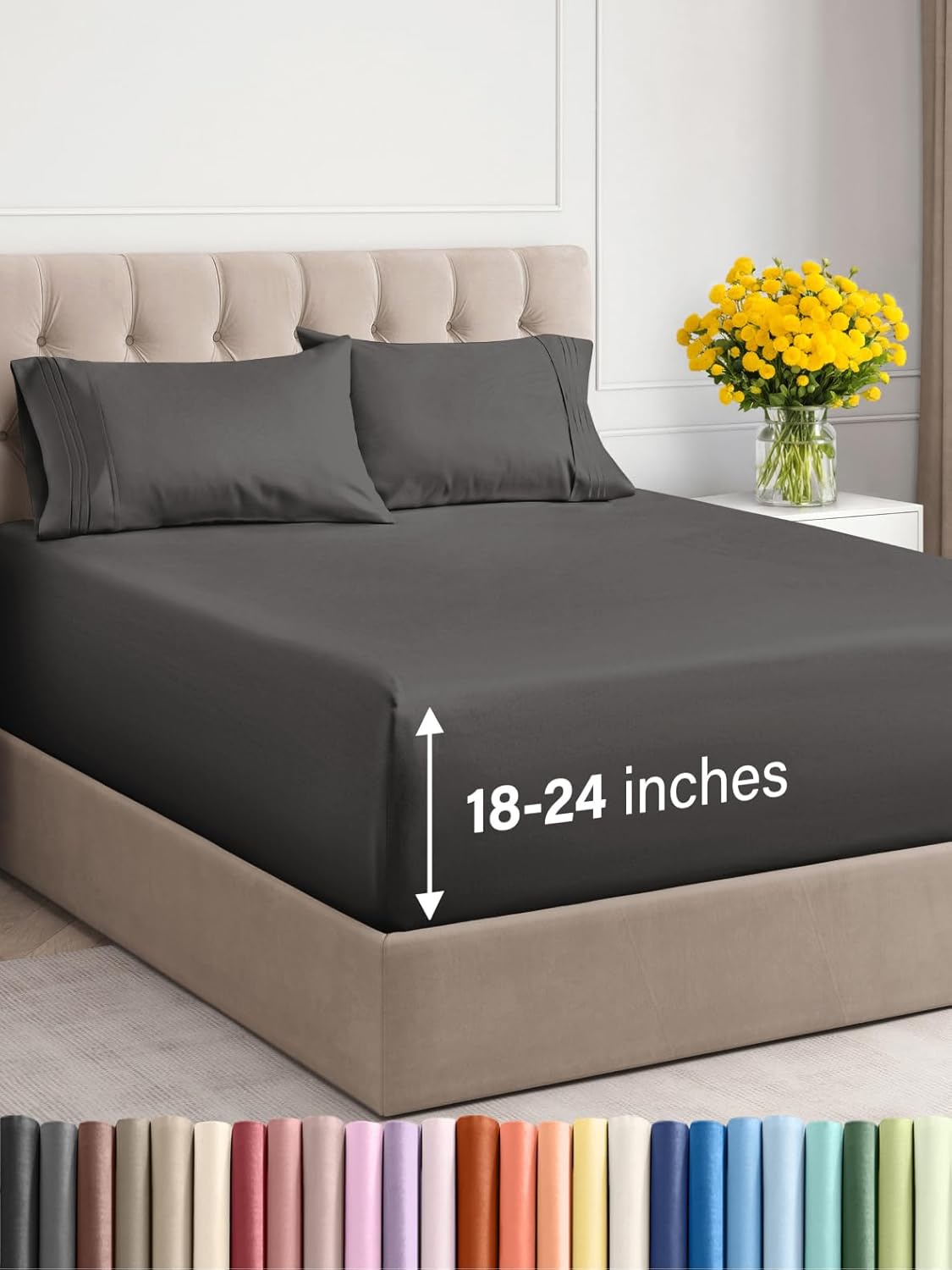 Extra Deep Queen Sheet Set - 6 Piece