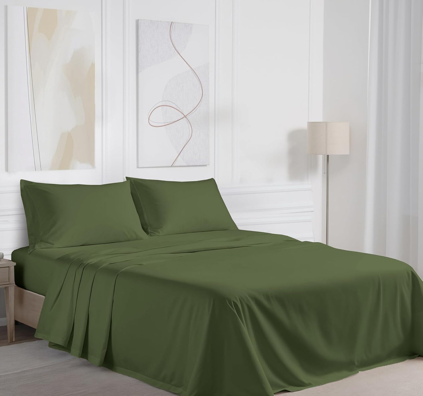 4 Pieces Cotton Sheets Set
