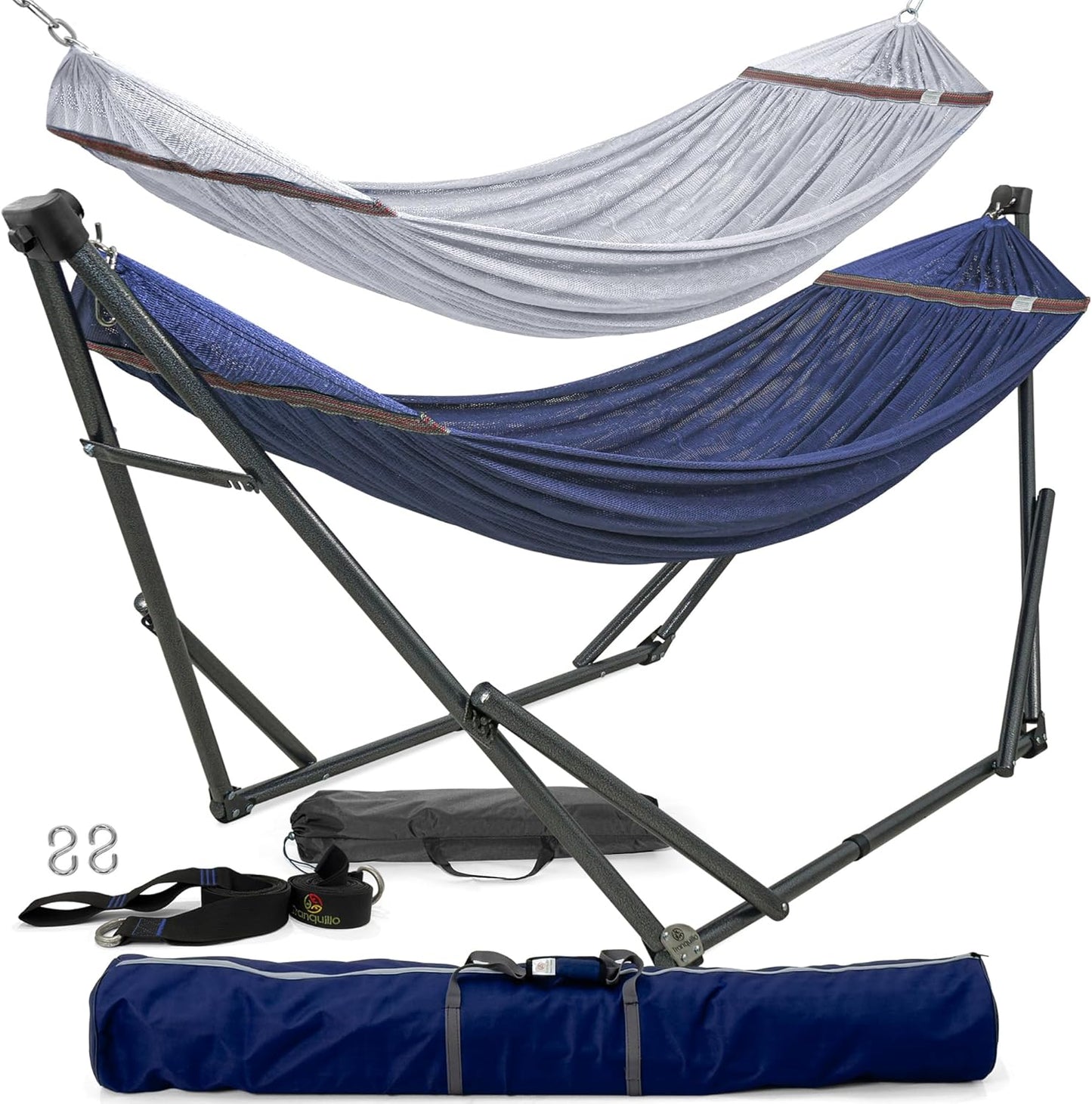 Double Hammock with Stand Included for 2 Persons