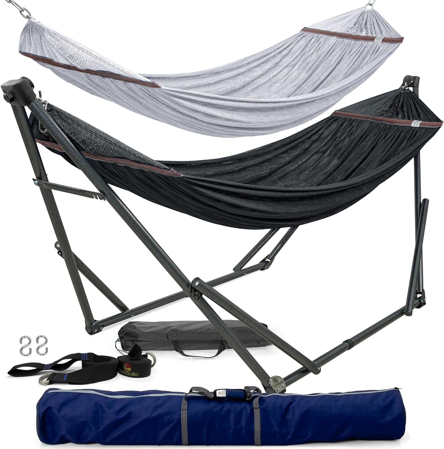 Double Hammock with Stand Included for 2 Persons