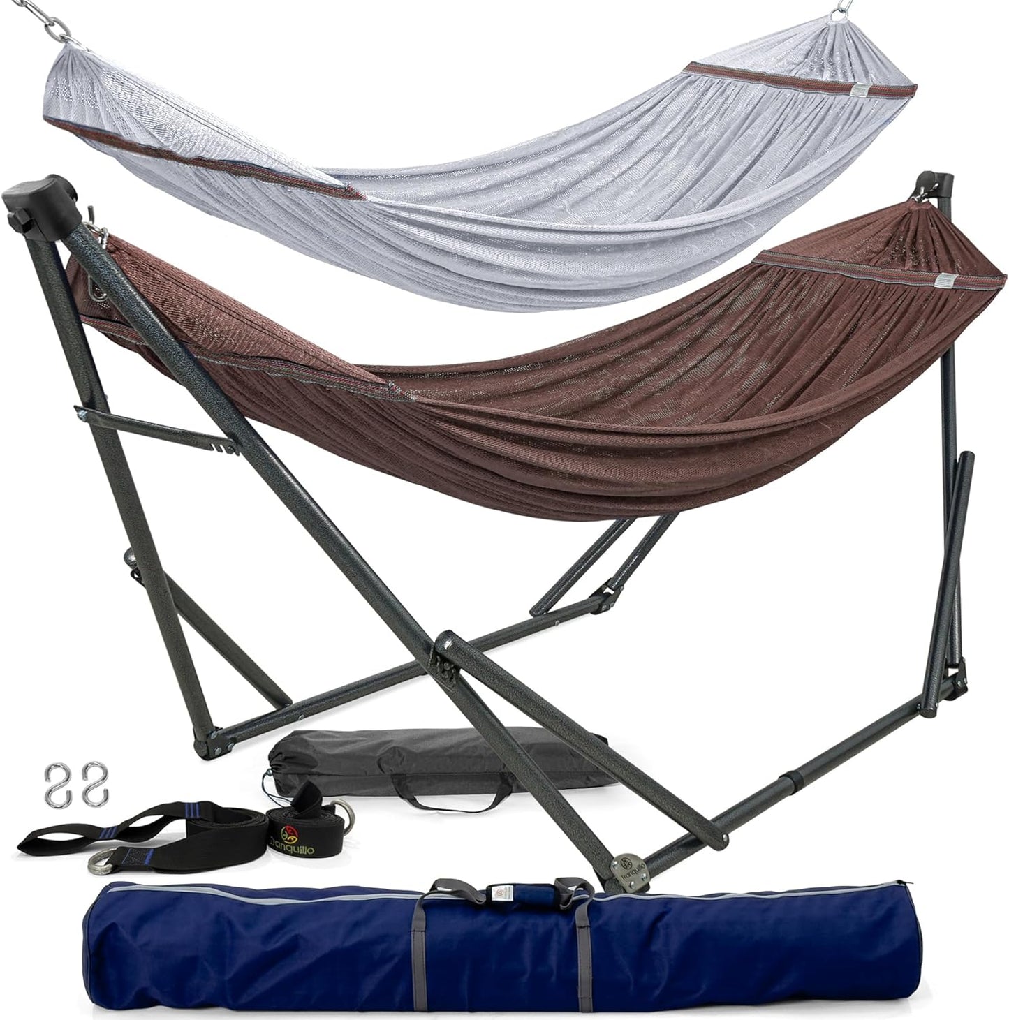 Double Hammock with Stand Included for 2 Persons