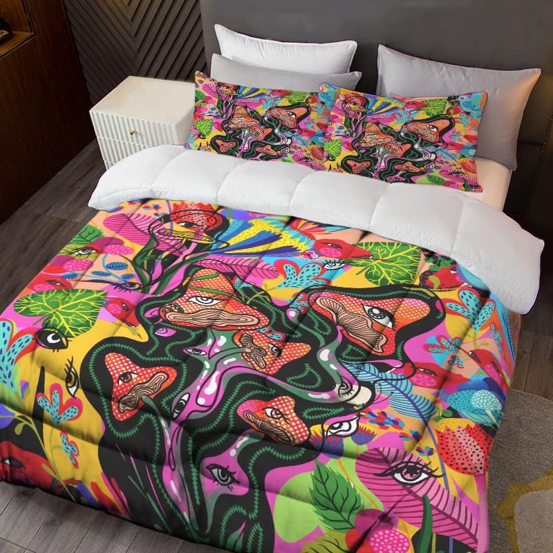 3D Purple Butterfly Bedding Twin Comforter Set