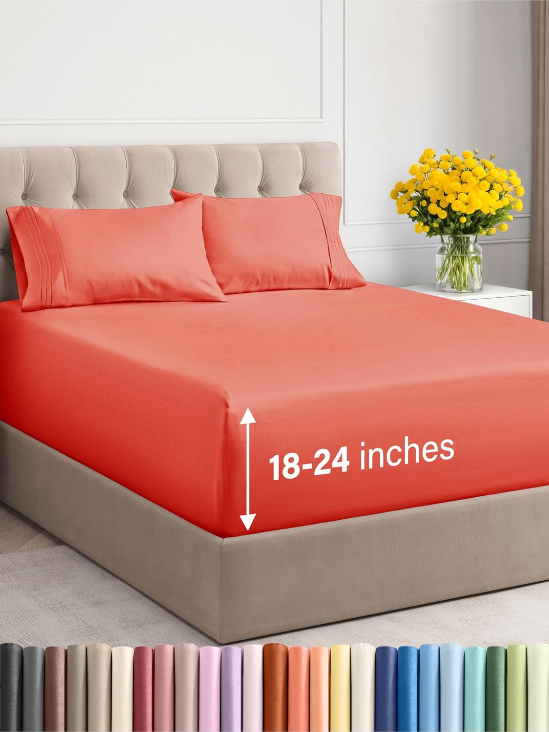 Extra Deep Queen Sheet Set - 6 Piece