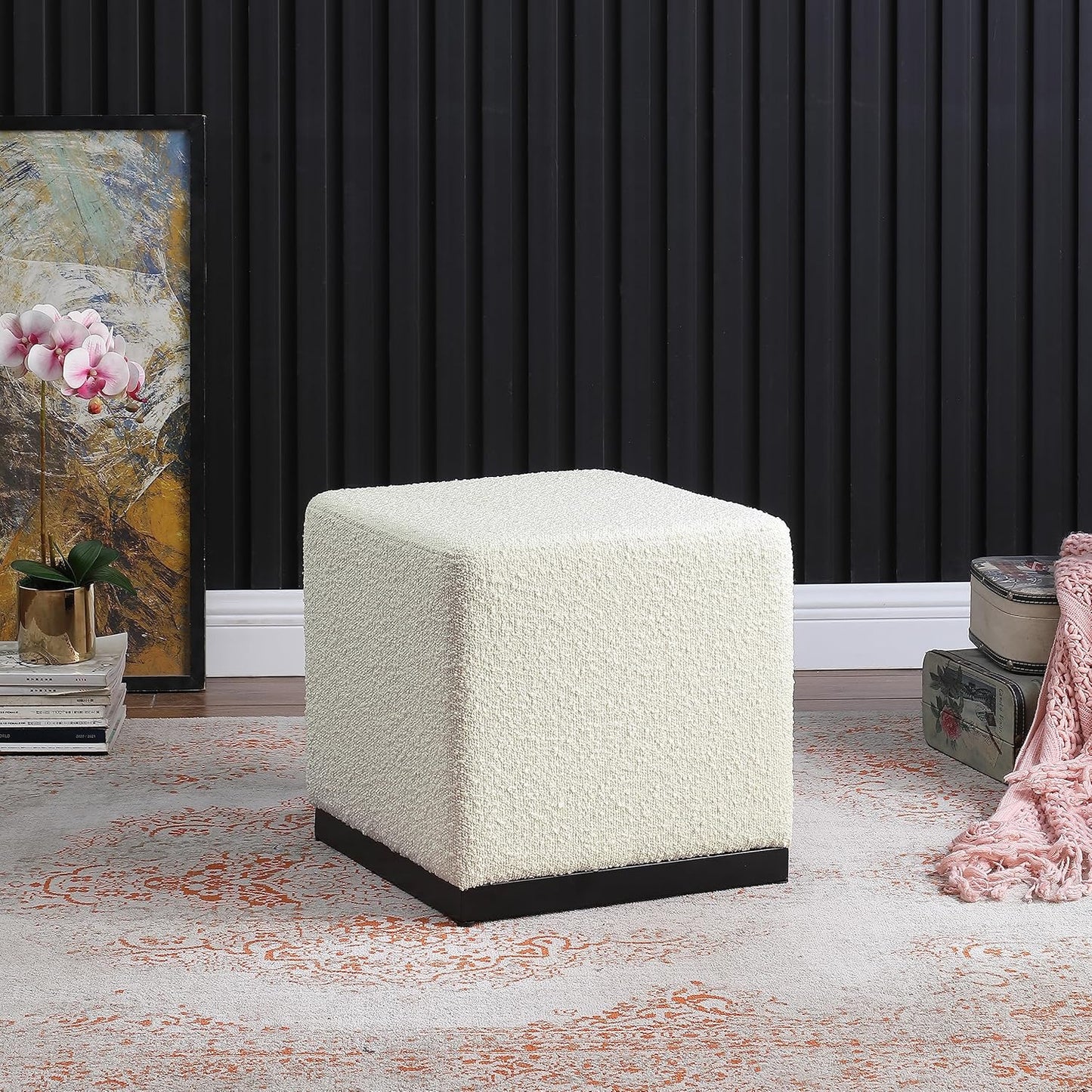 Classic Square Storage Ottoman with Lift Off Lid