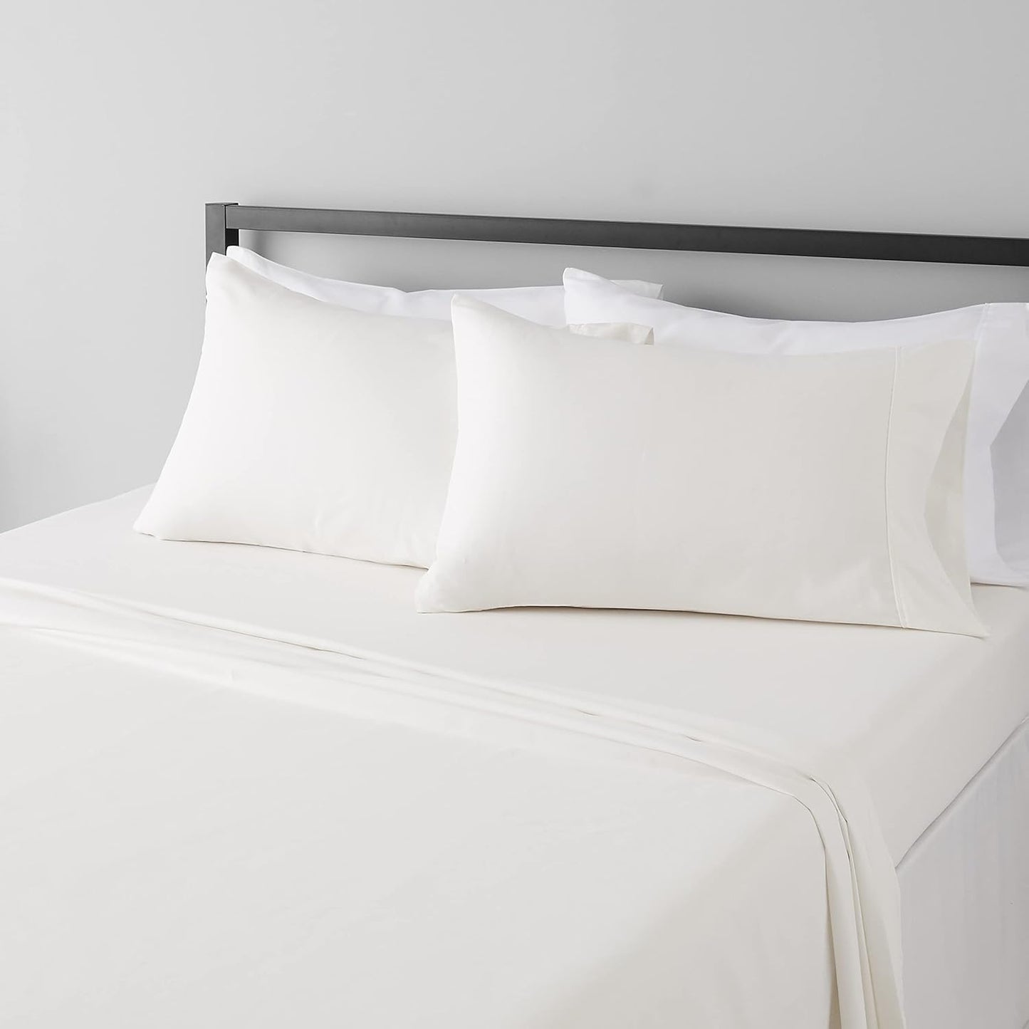 Wrinkle free microfiber 4 piece bed sheet set