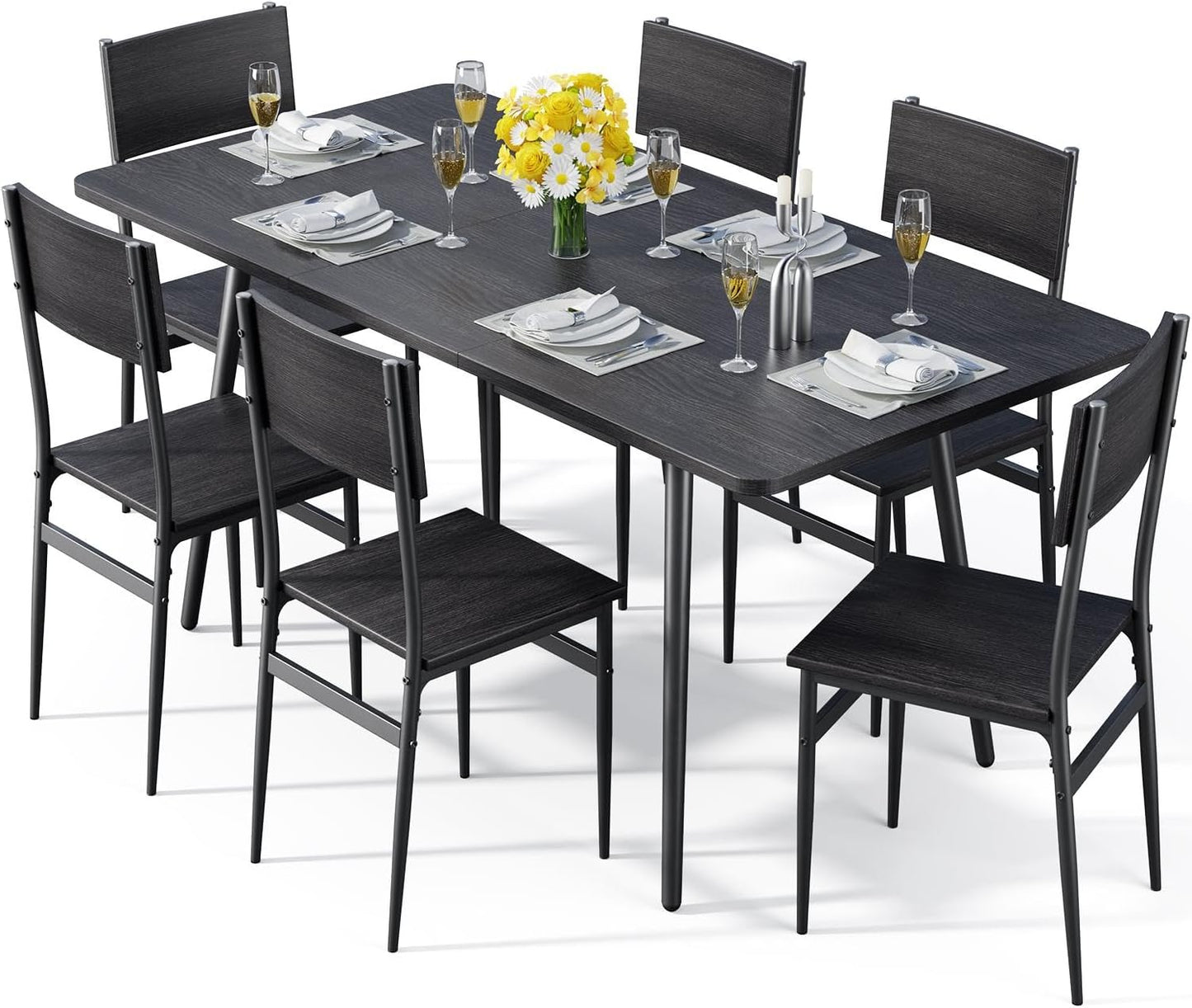 Extendable Dining Table Set