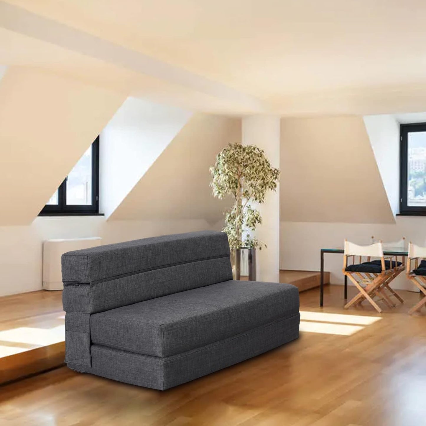 Stylish Sofa Bed with 2 Pillows