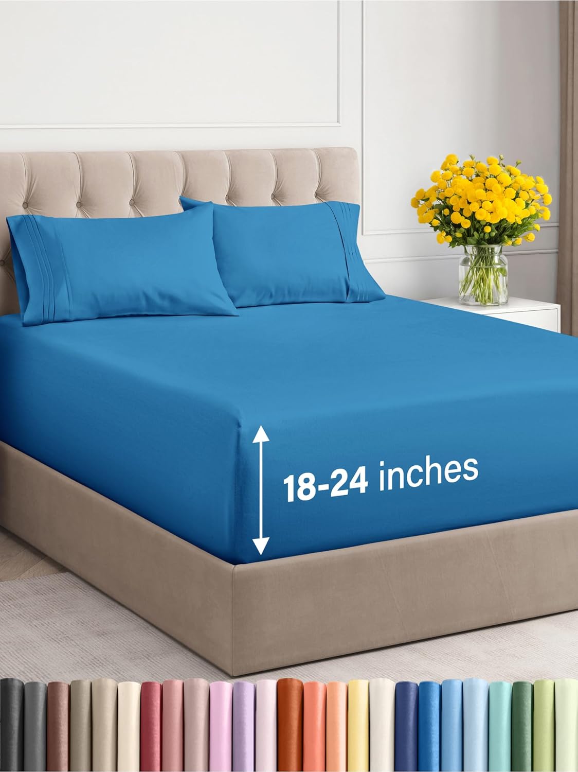 Extra Deep Queen Sheet Set - 6 Piece