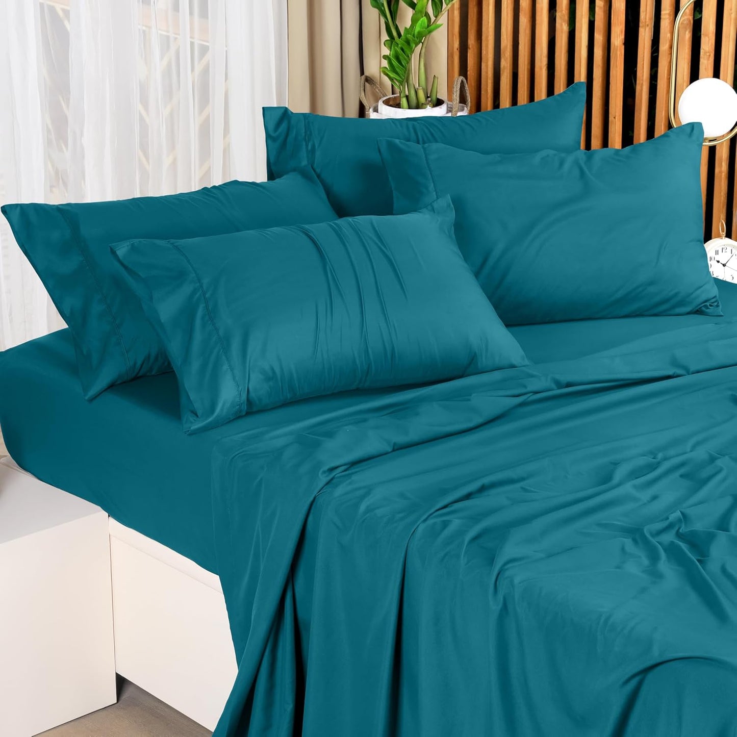 Bedding Queen Bed Sheets Set - 4 Piece