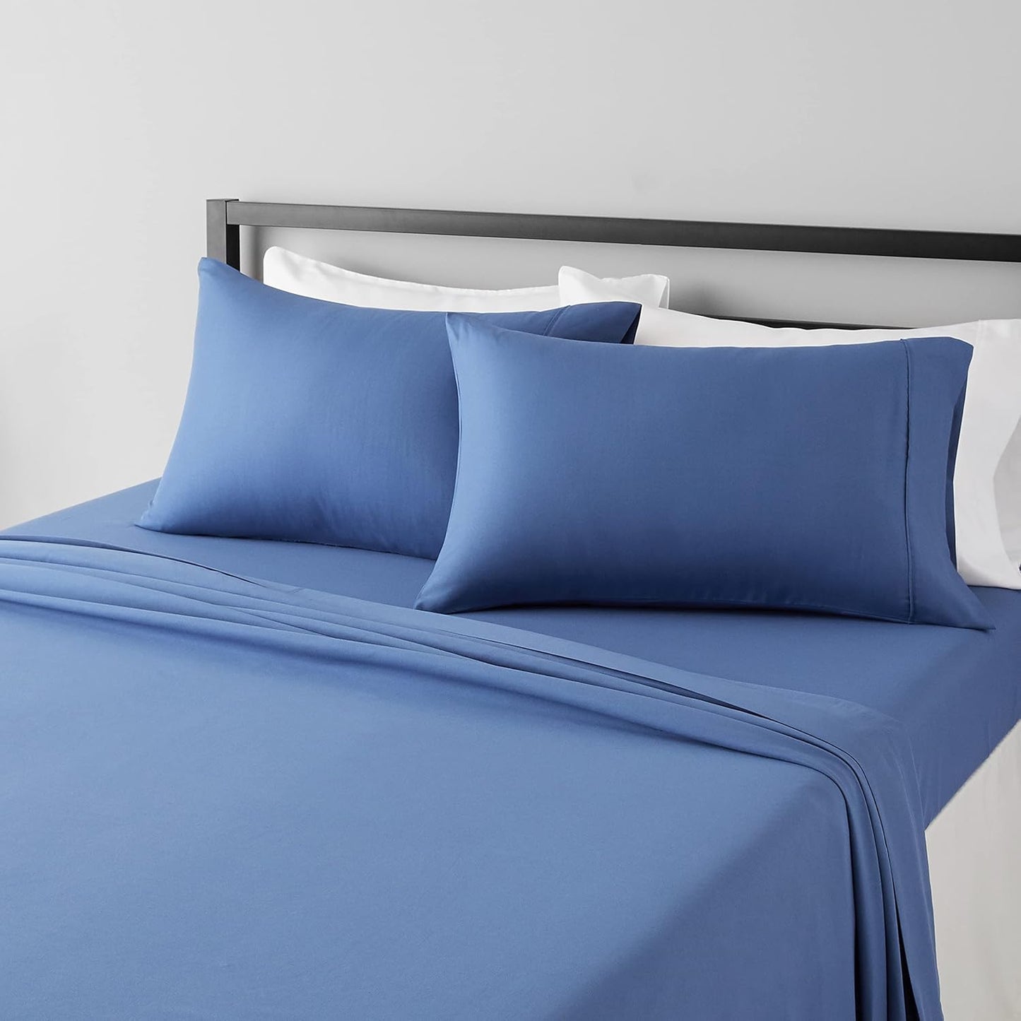 Wrinkle free microfiber 4 piece bed sheet set