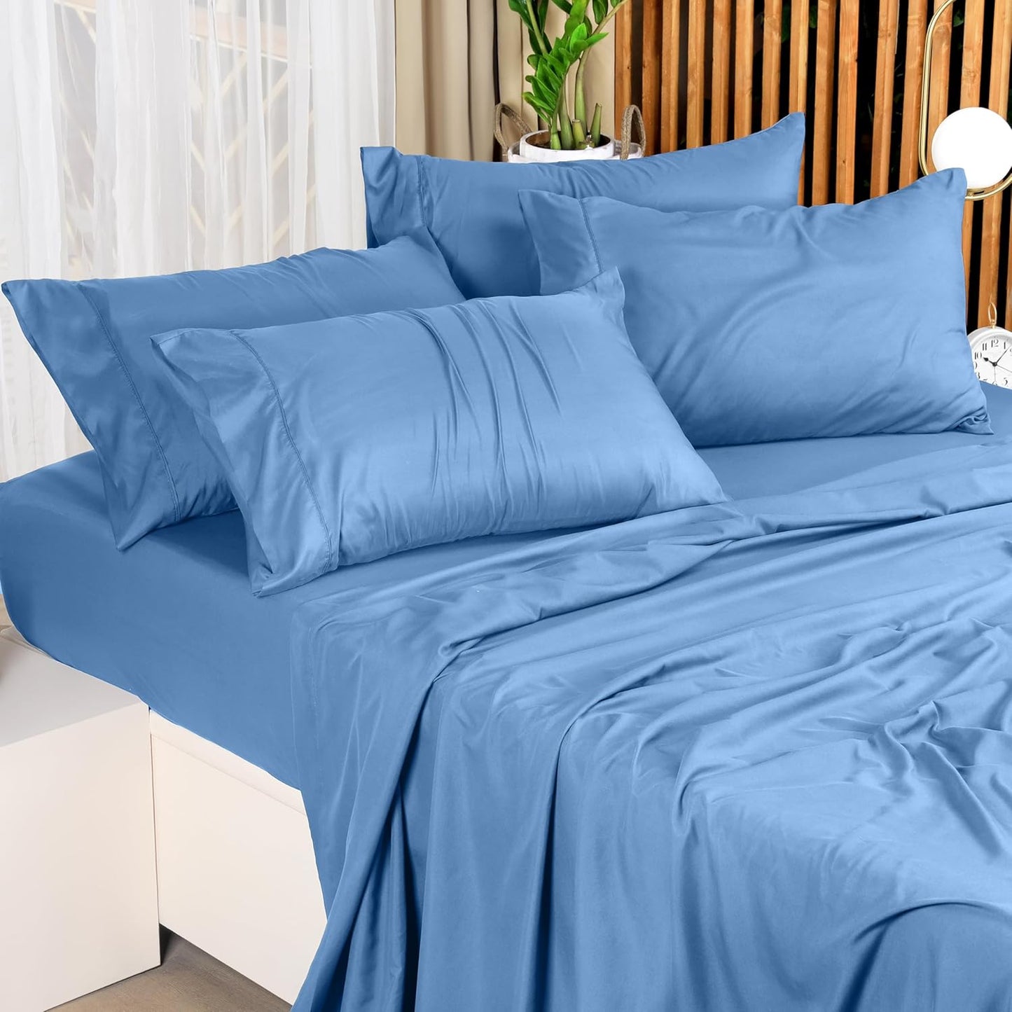 Bedding Queen Bed Sheets Set - 4 Piece