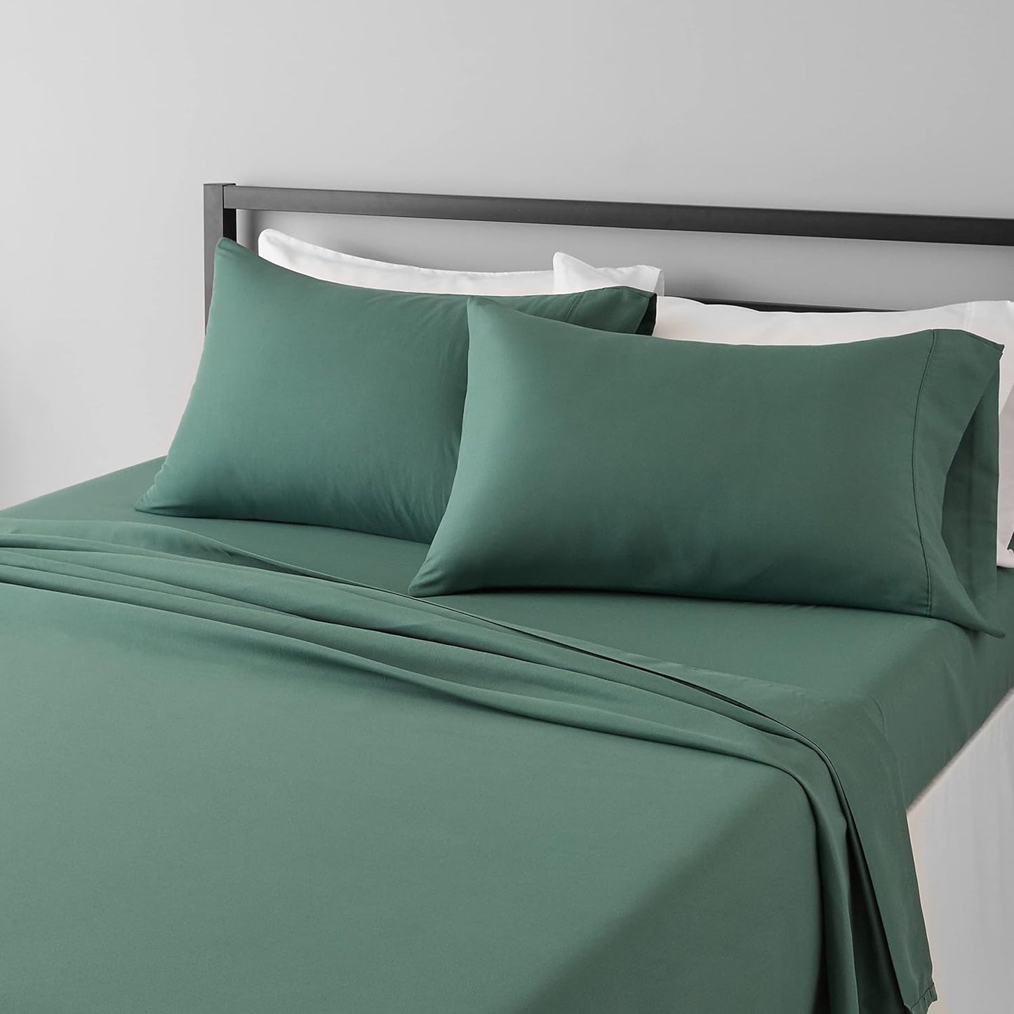 Wrinkle free microfiber 4 piece bed sheet set
