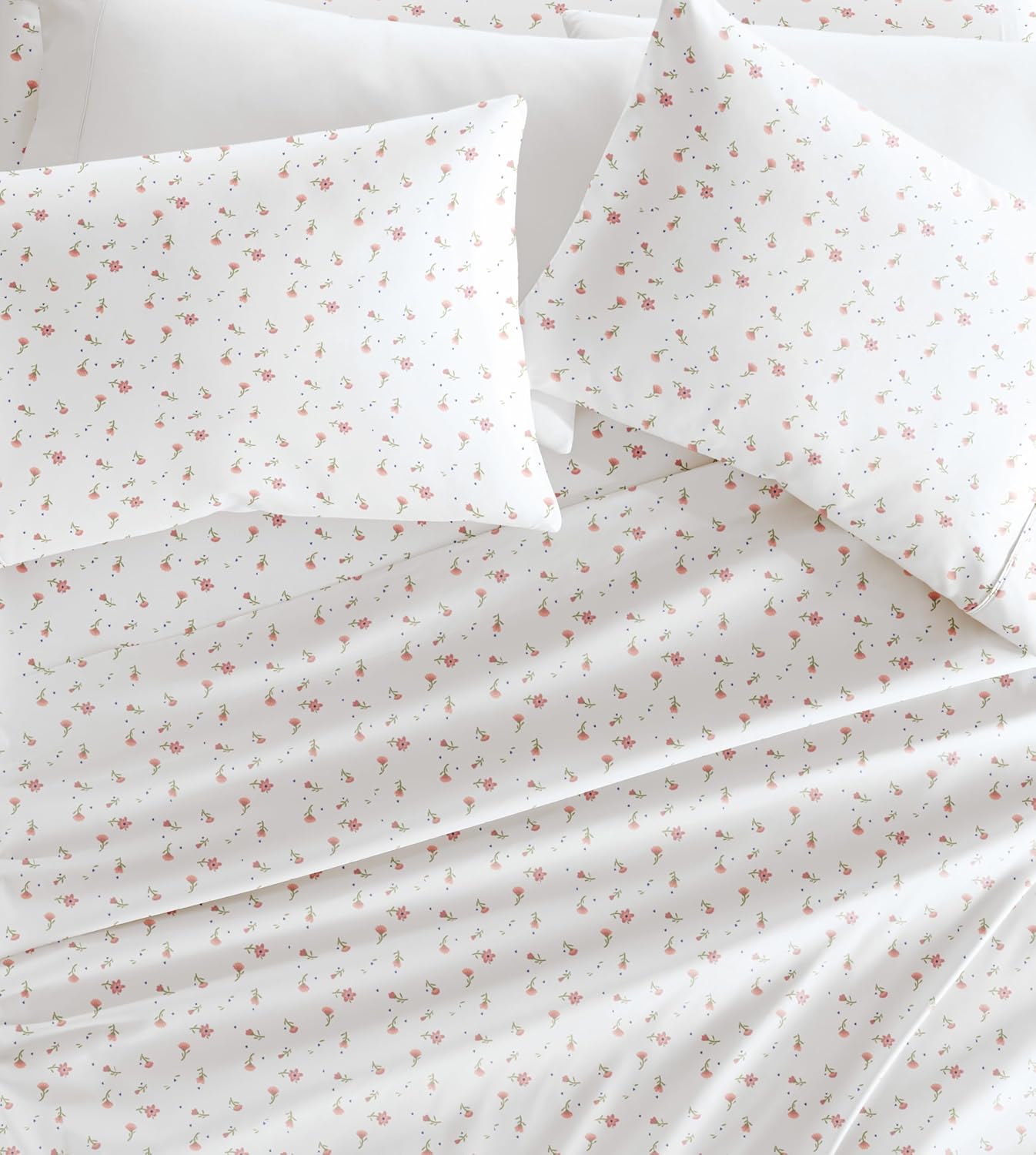 Patterned Microfiber 4 Piece Sheet Set