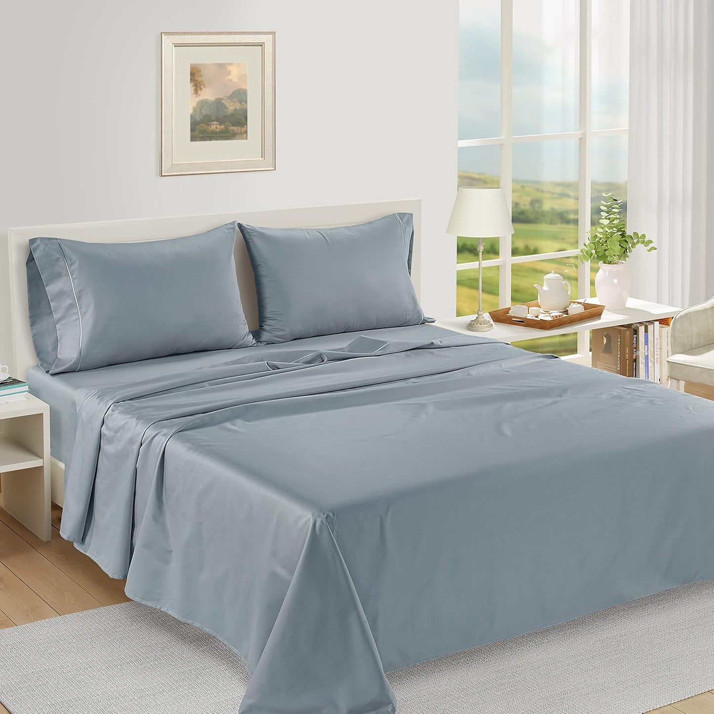Luxurious Feel Cotton Sheets Queen Size