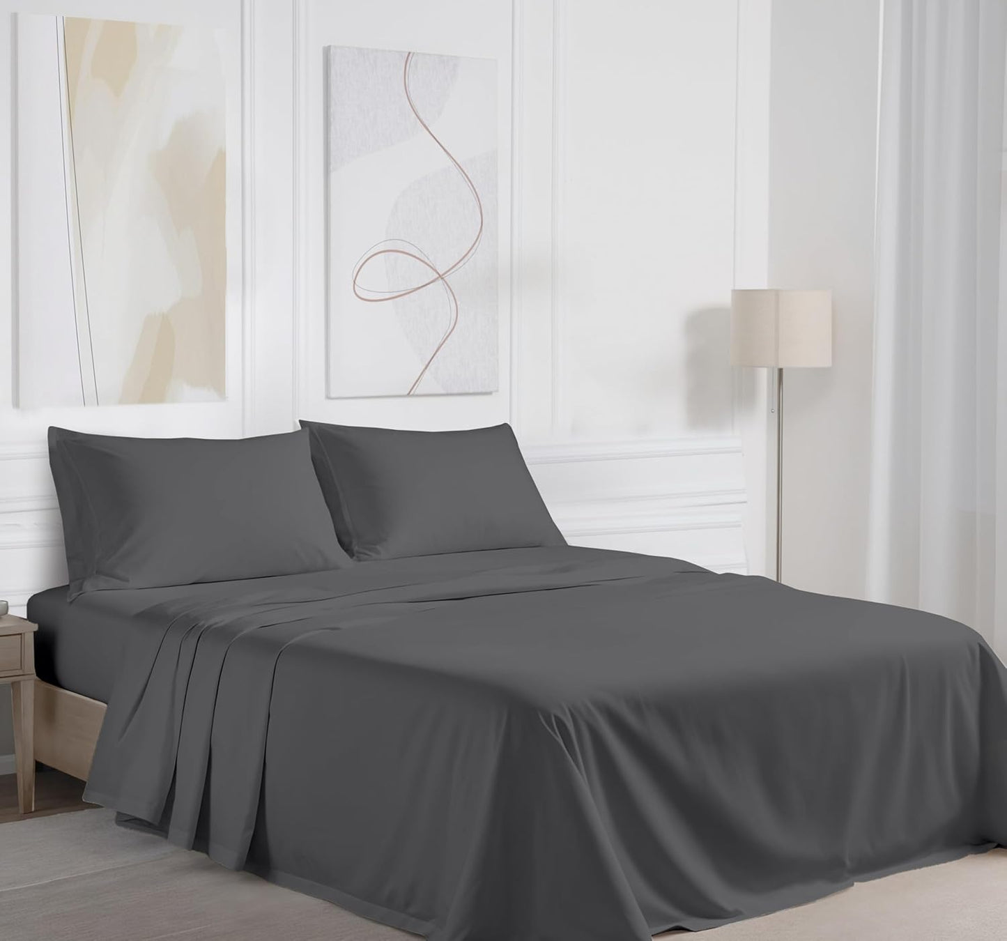 4 Pieces Cotton Sheets Set
