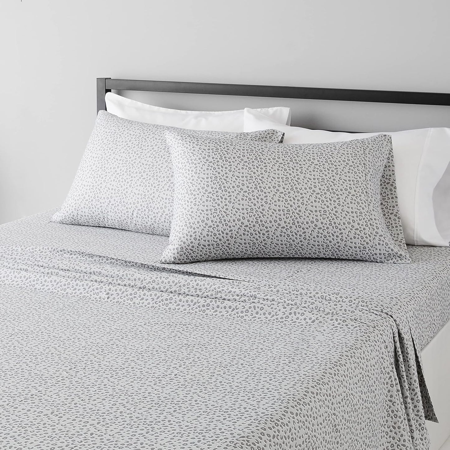 Wrinkle free microfiber 4 piece bed sheet set