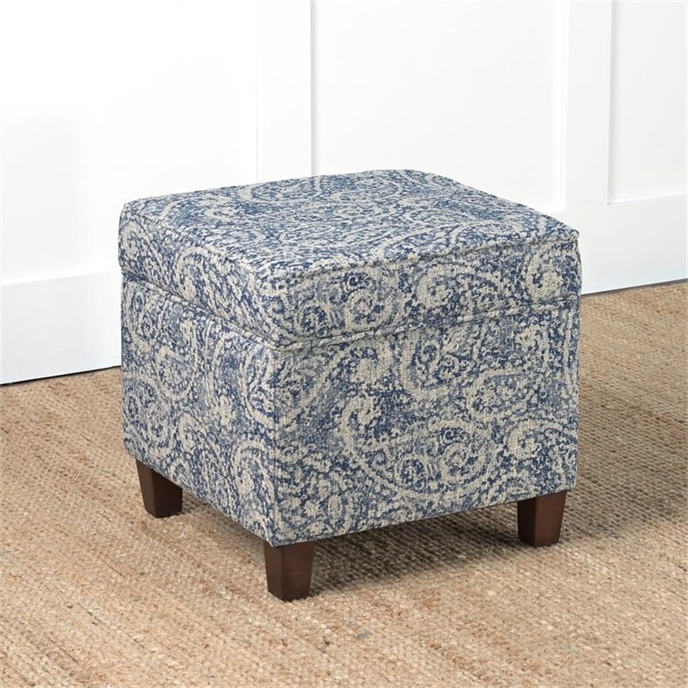 Classic Square Storage Ottoman with Lift Off Lid
