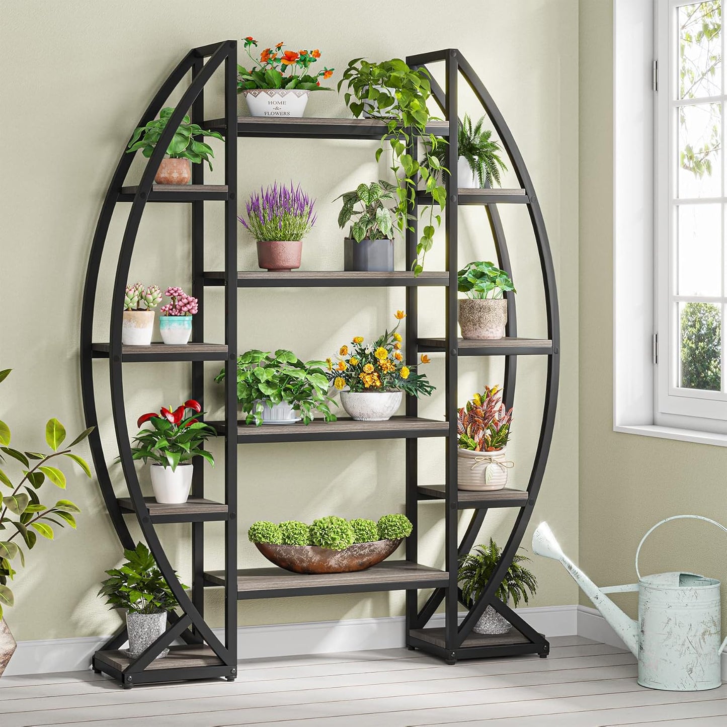 8 Tiered Curved Plant Stand