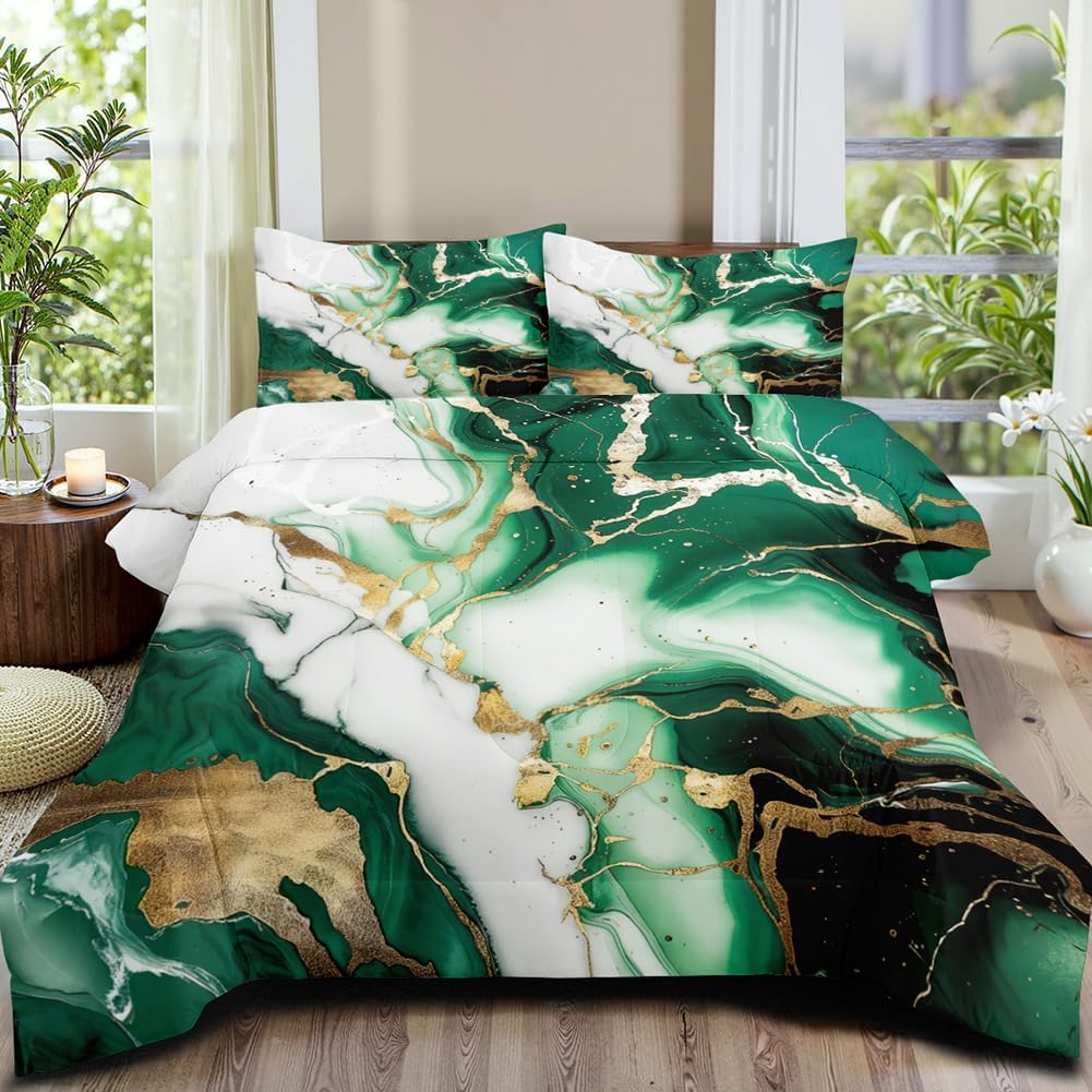 Red Black Geometric Comforter Set Queen Size 3D Stereoscopic