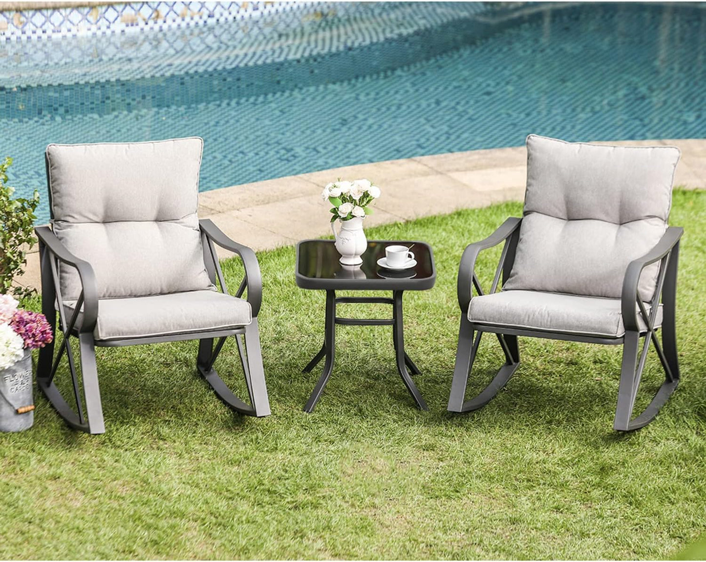 3 Piece Outdoor Furniture Set