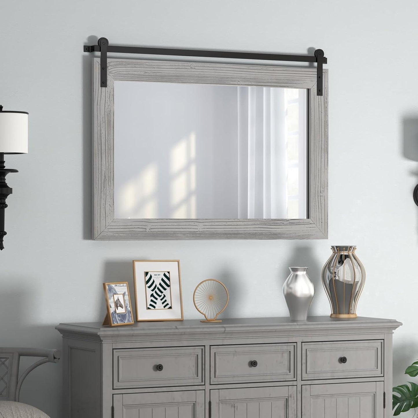 Farmhouse Barn Door Wall Mirror