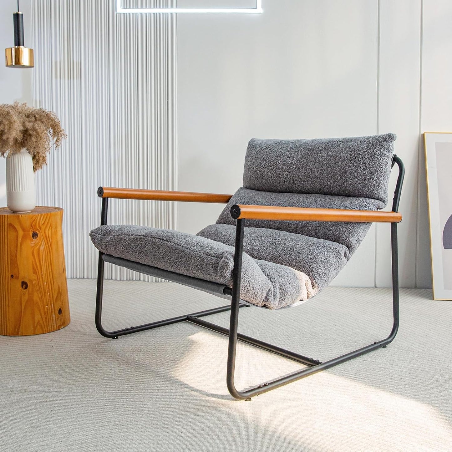 Boucle Arm Chair Living Room Chair