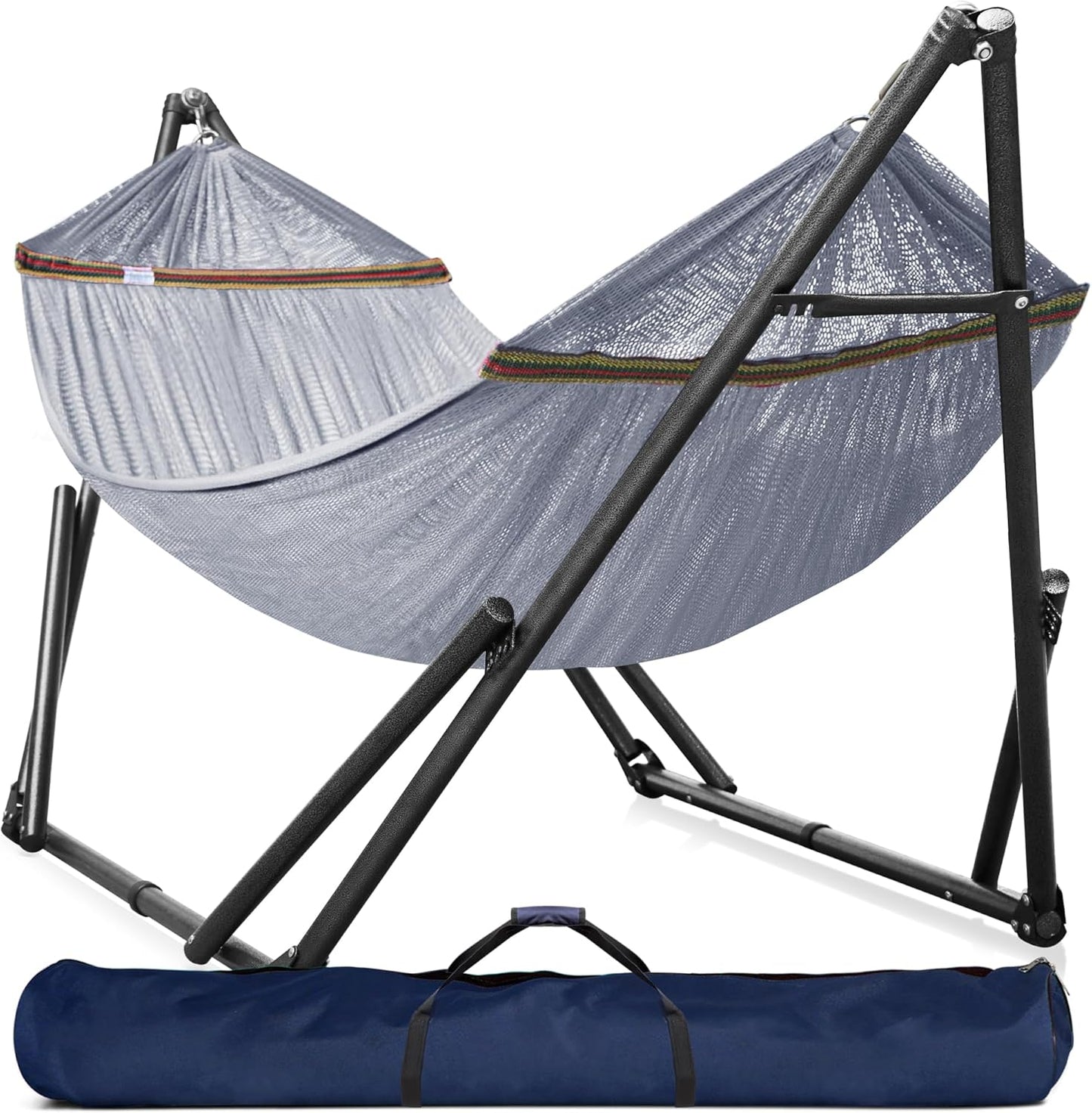 Double Hammock with Stand Included for 2 Persons