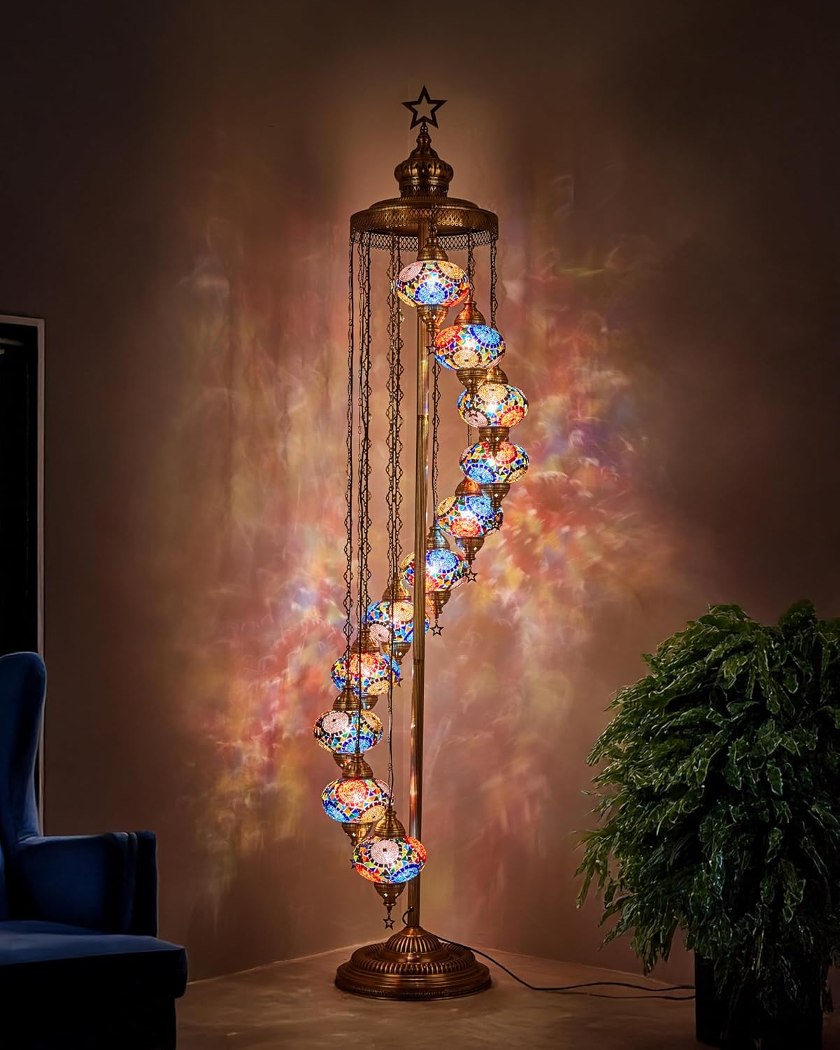 7ft Tall Standing Lamp for Bedroom & Living Room - Handmade Decorative Lighting