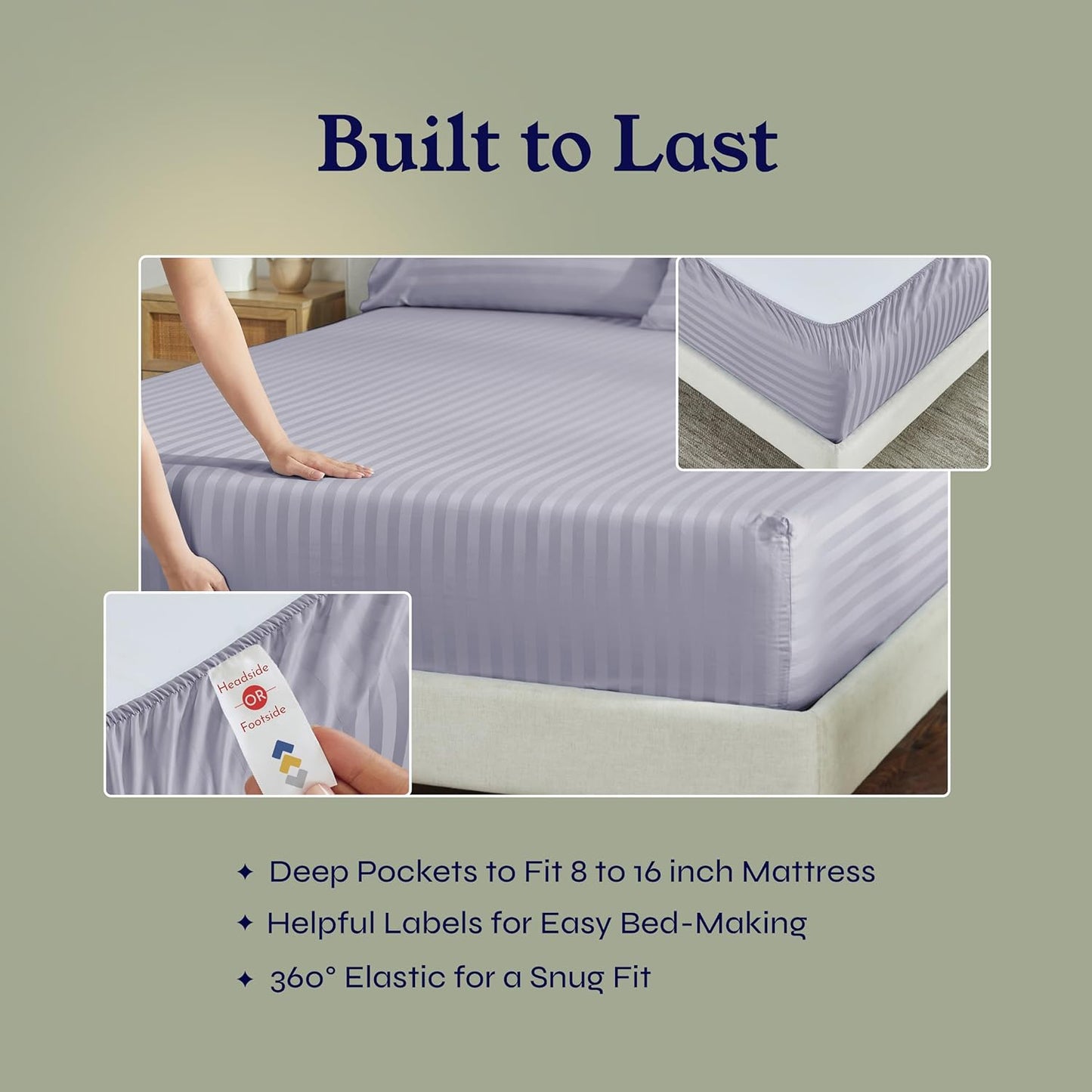 California Design 4 Piece Sheet Set