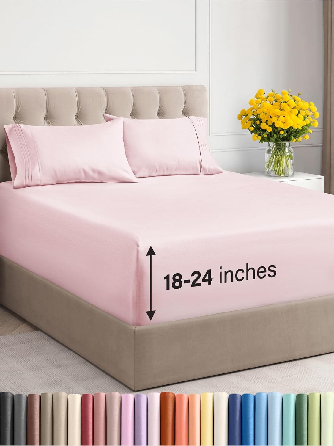 Extra Deep Queen Sheet Set - 6 Piece