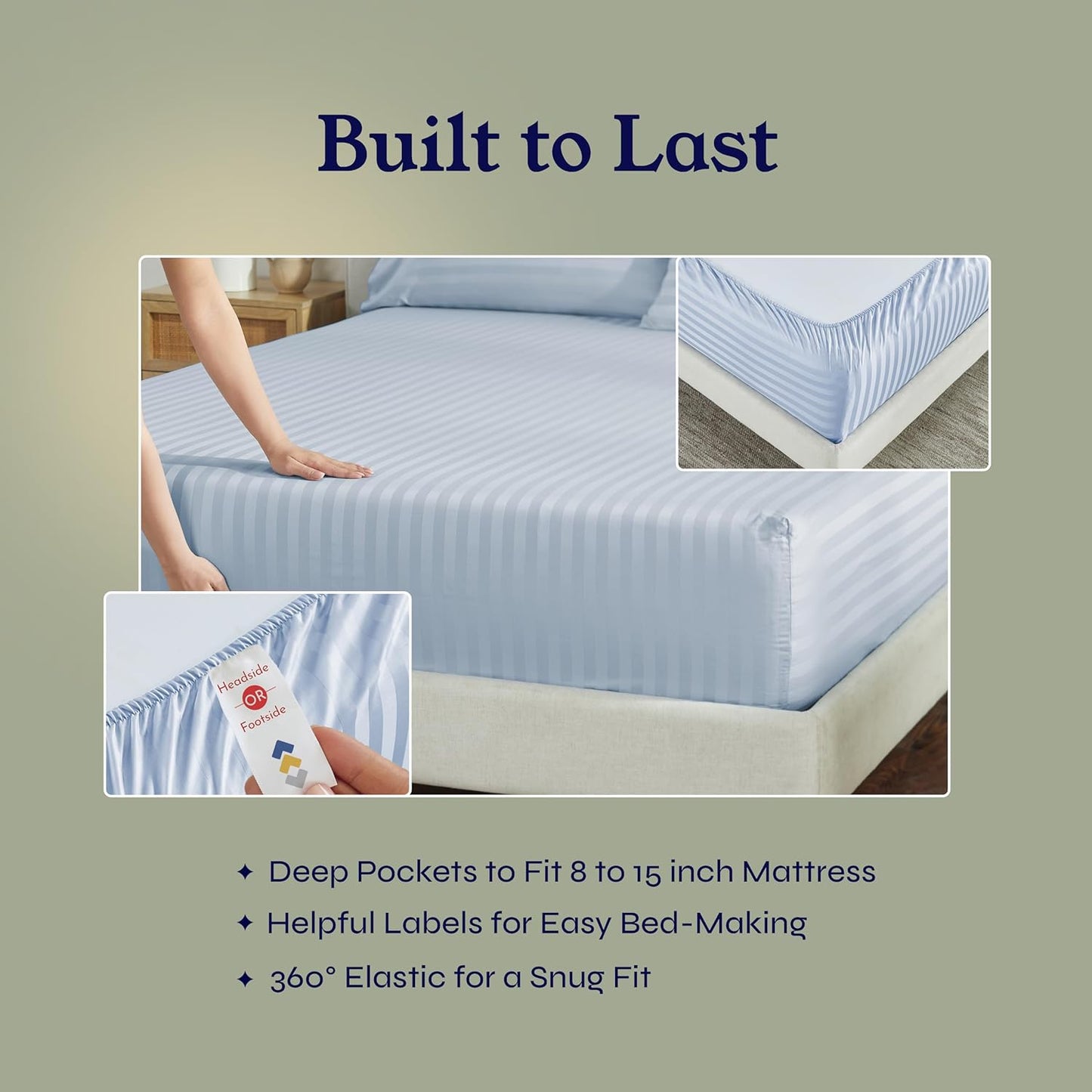California Design 4 Piece Sheet Set