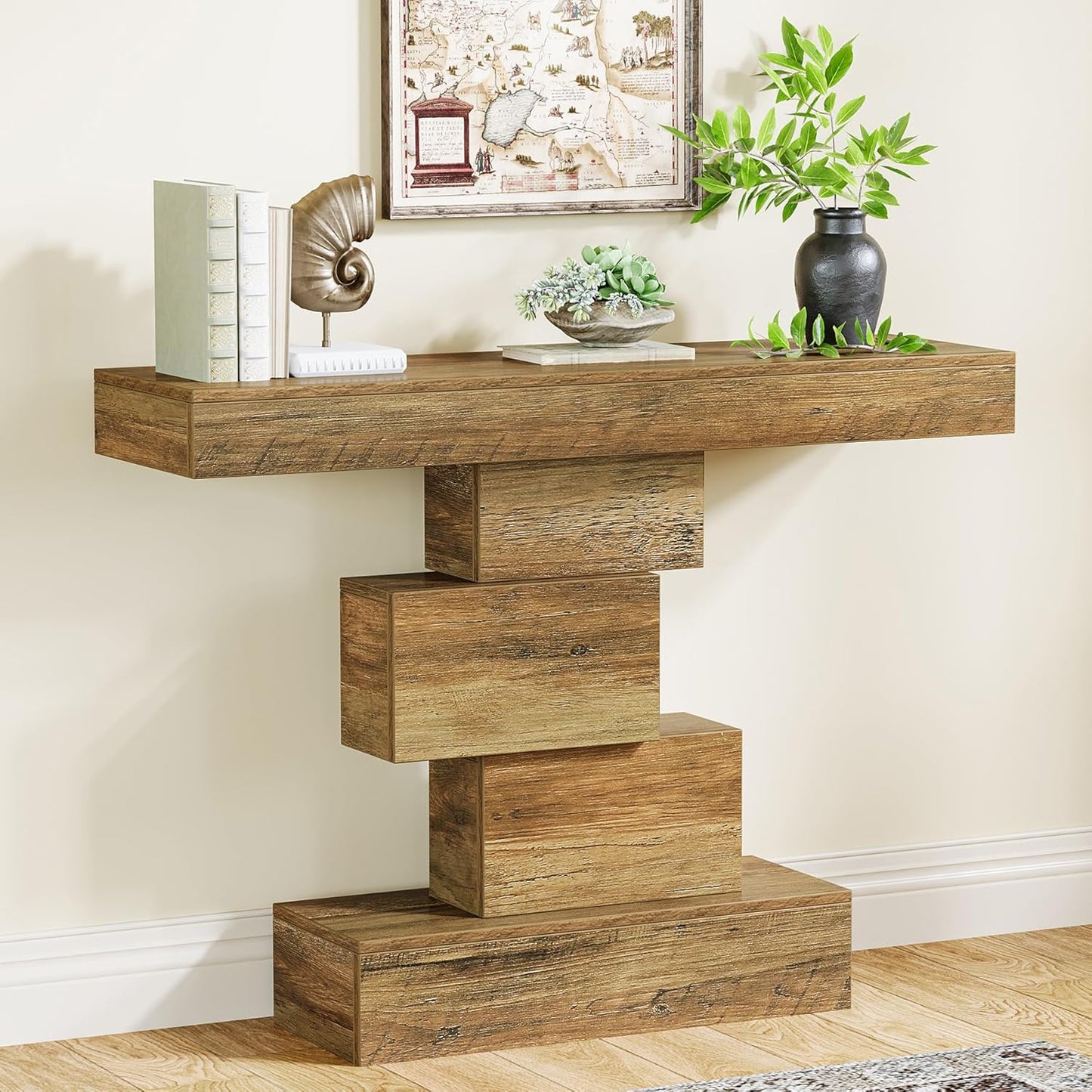 42.5-Inch Narrow Wood Sofa Table