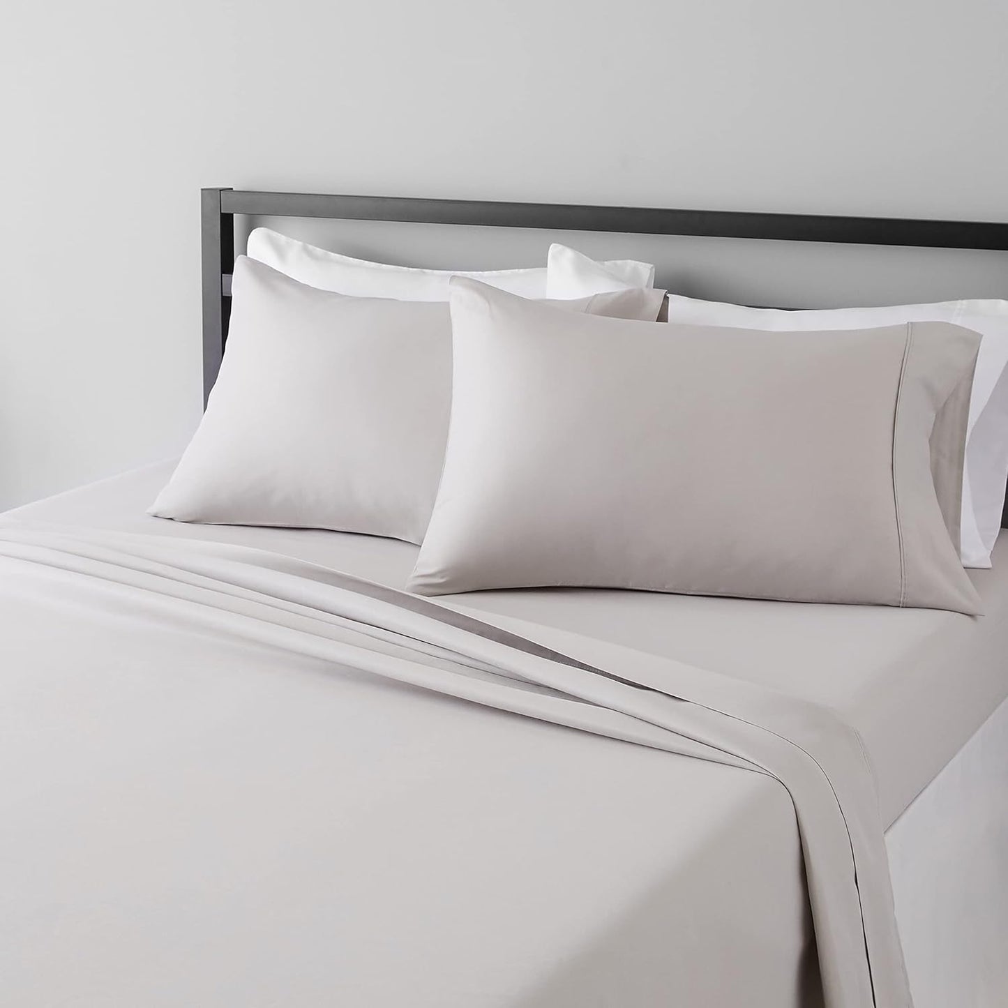 Wrinkle free microfiber 4 piece bed sheet set
