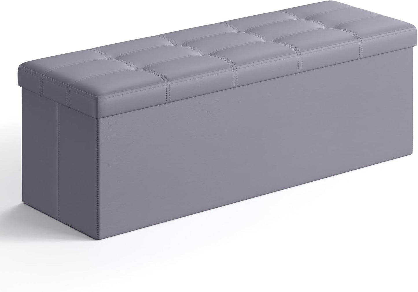 43 Inches Folding Storage Ottoman Bench