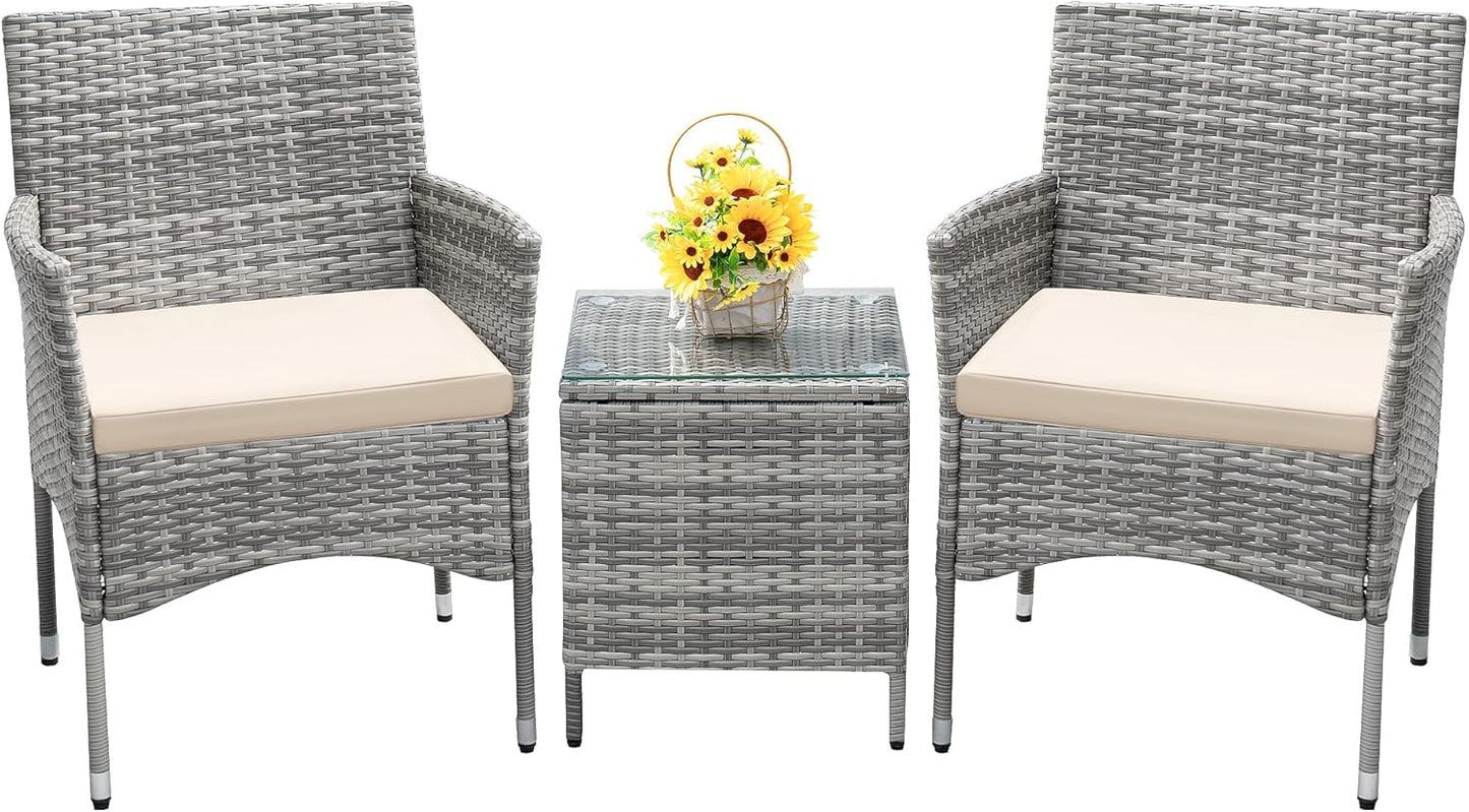 3 Pieces Patio Porch Furniture Sets
