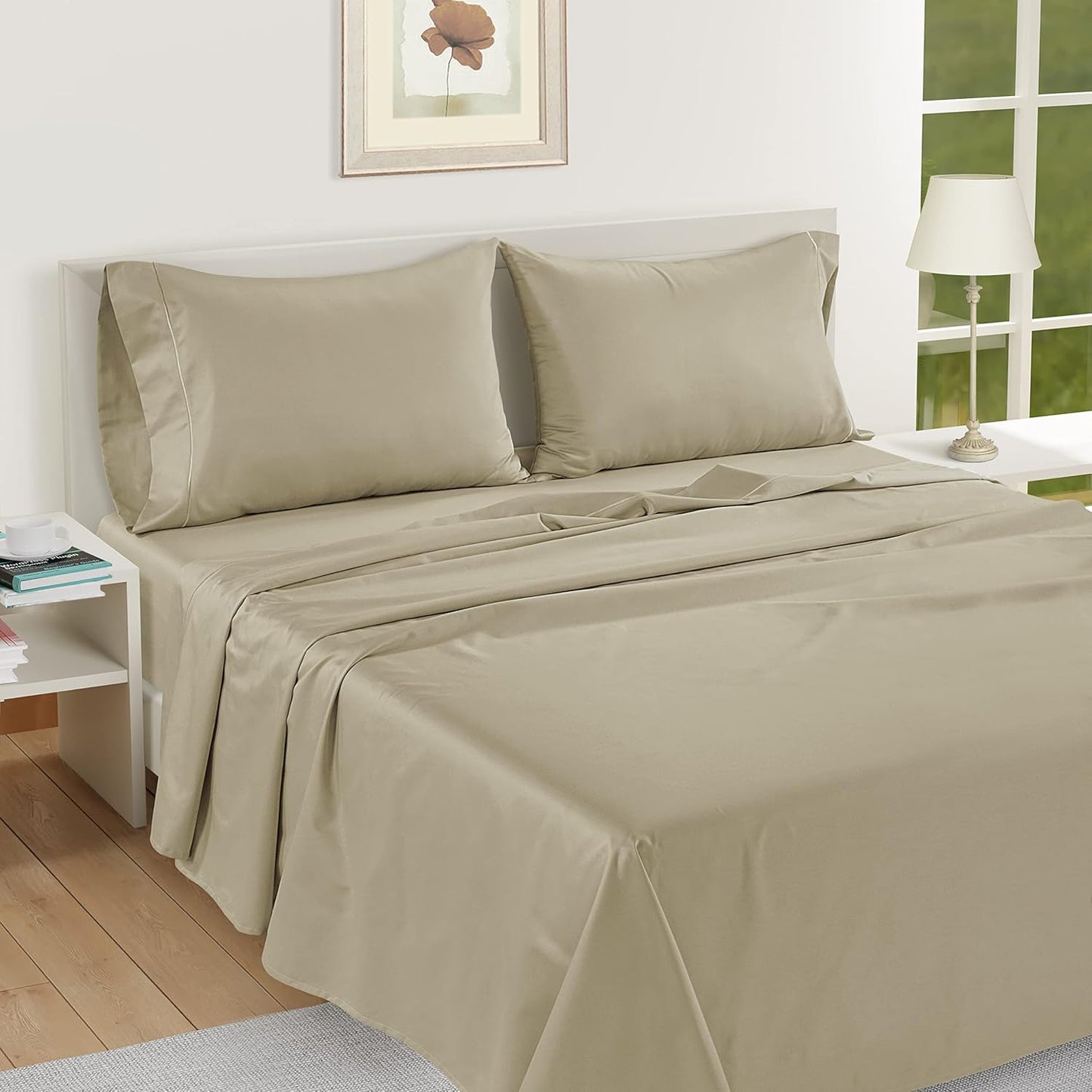 Luxurious Feel Cotton Sheets Queen Size