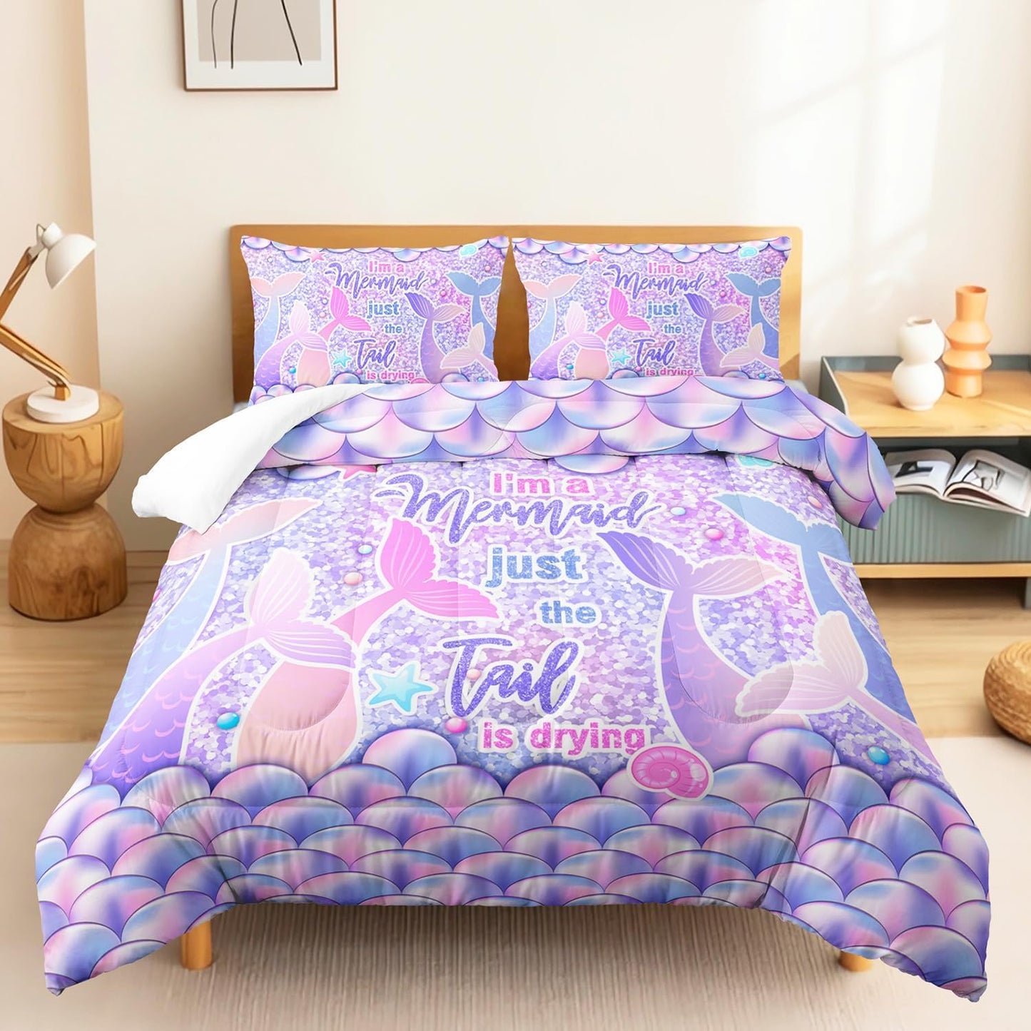 Blue Black Comforter Set,Light Honeycomb 3 Piece