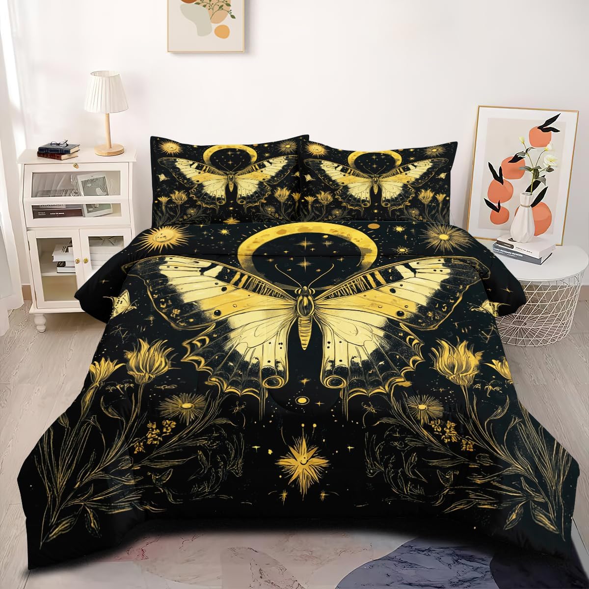 Queen Size Butterfly Comforter Set