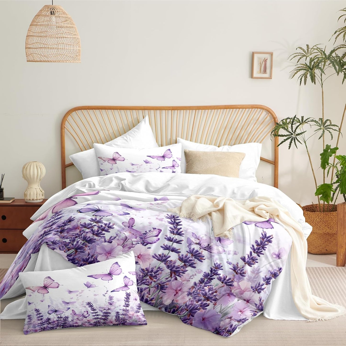 Queen Size Butterfly Comforter Set