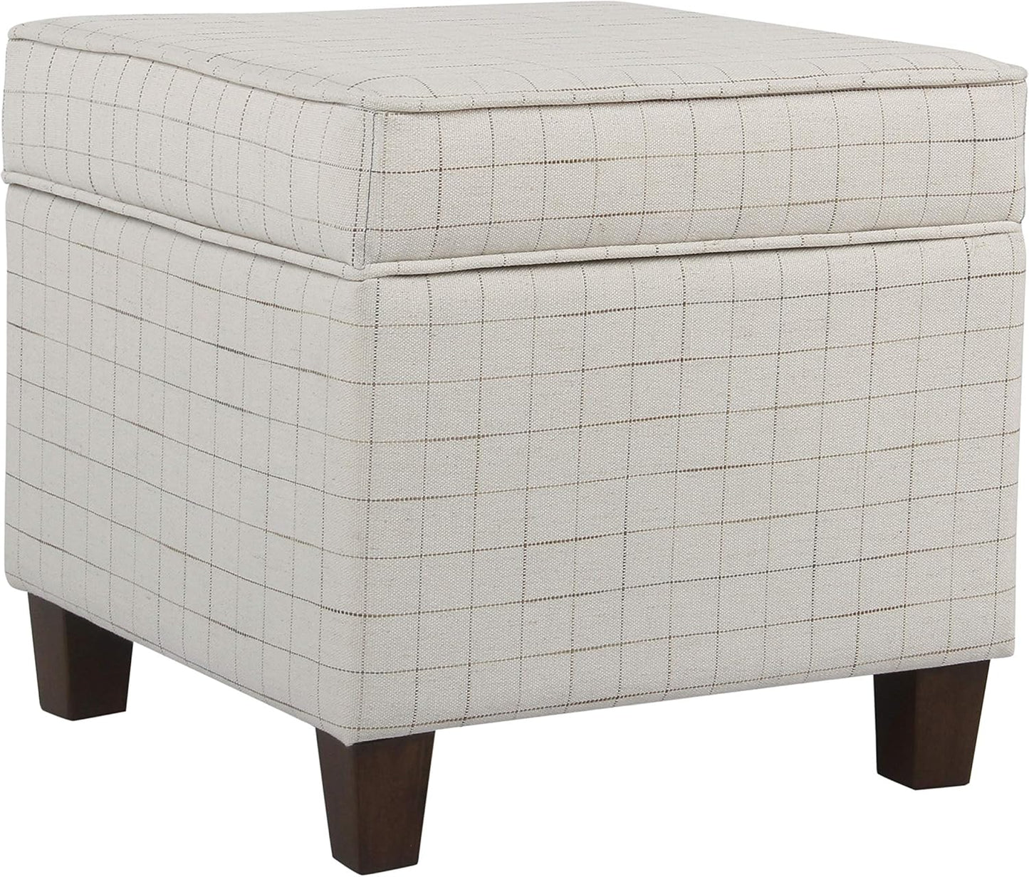 Classic Square Storage Ottoman with Lift Off Lid
