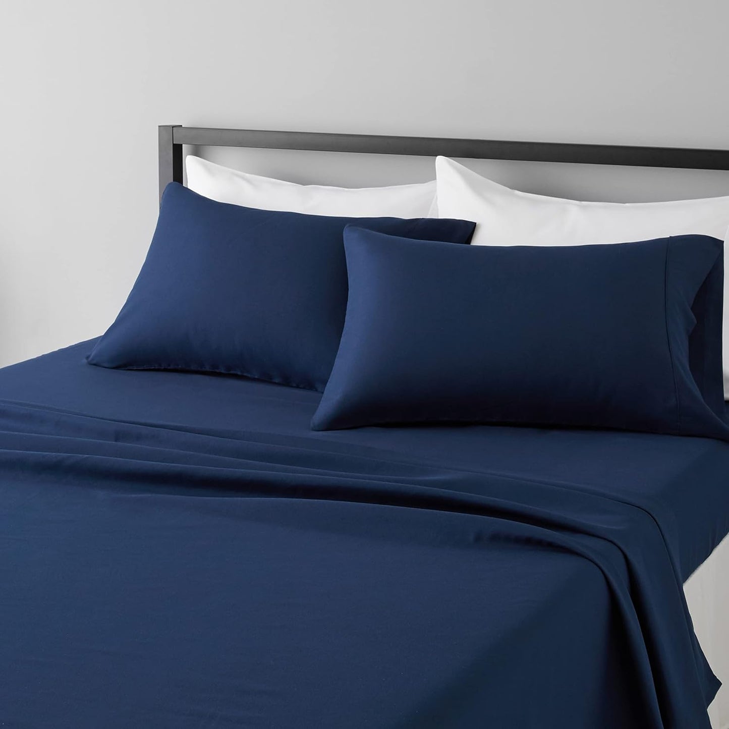 Wrinkle free microfiber 4 piece bed sheet set