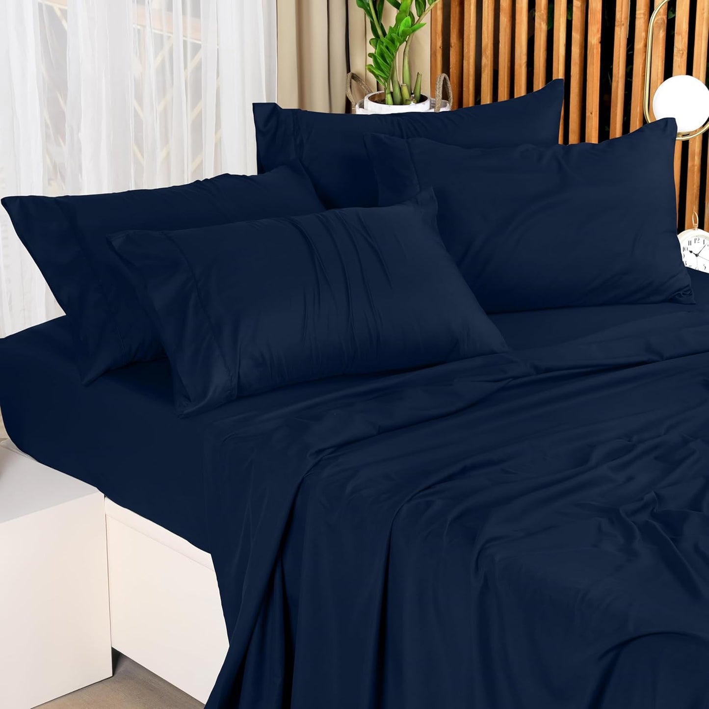 Bedding Queen Bed Sheets Set - 4 Piece