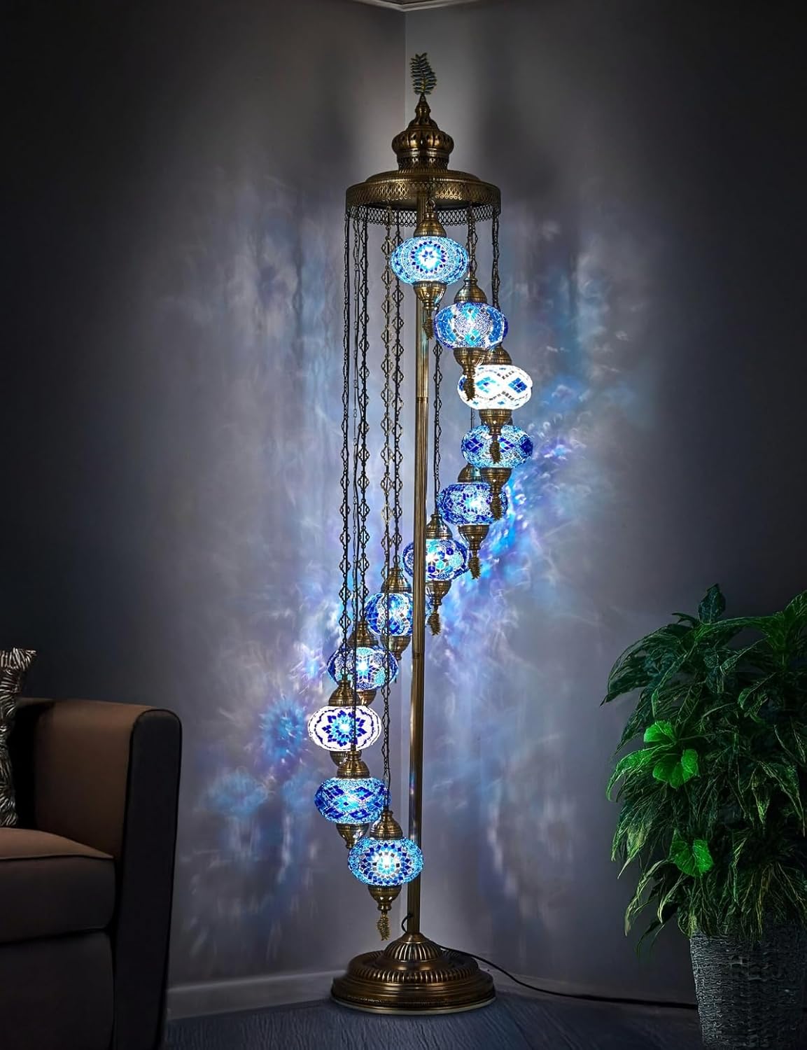 7ft Tall Standing Lamp for Bedroom & Living Room - Handmade Decorative Lighting