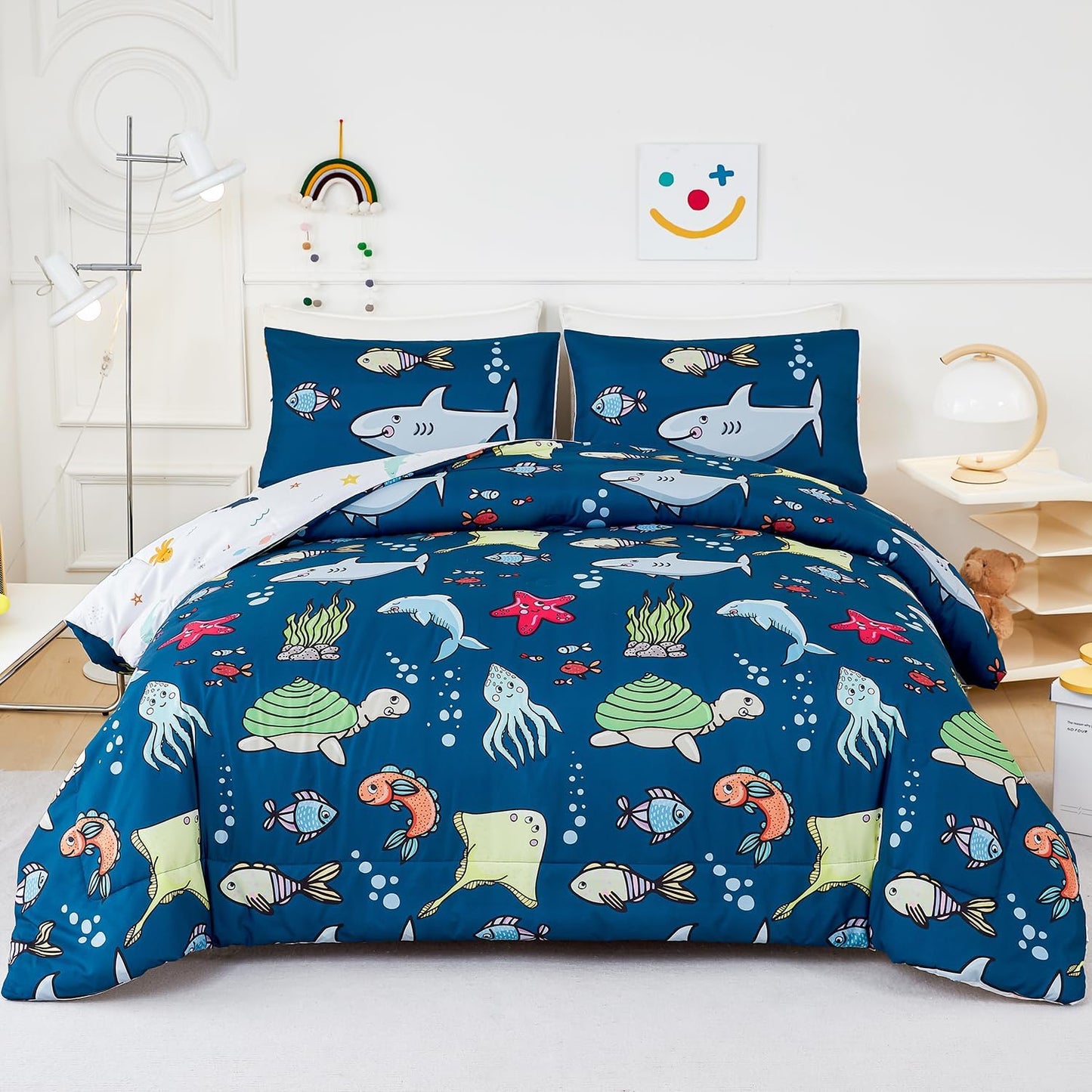 Twin Comforter Set Kids Bedding T-Rex 3D