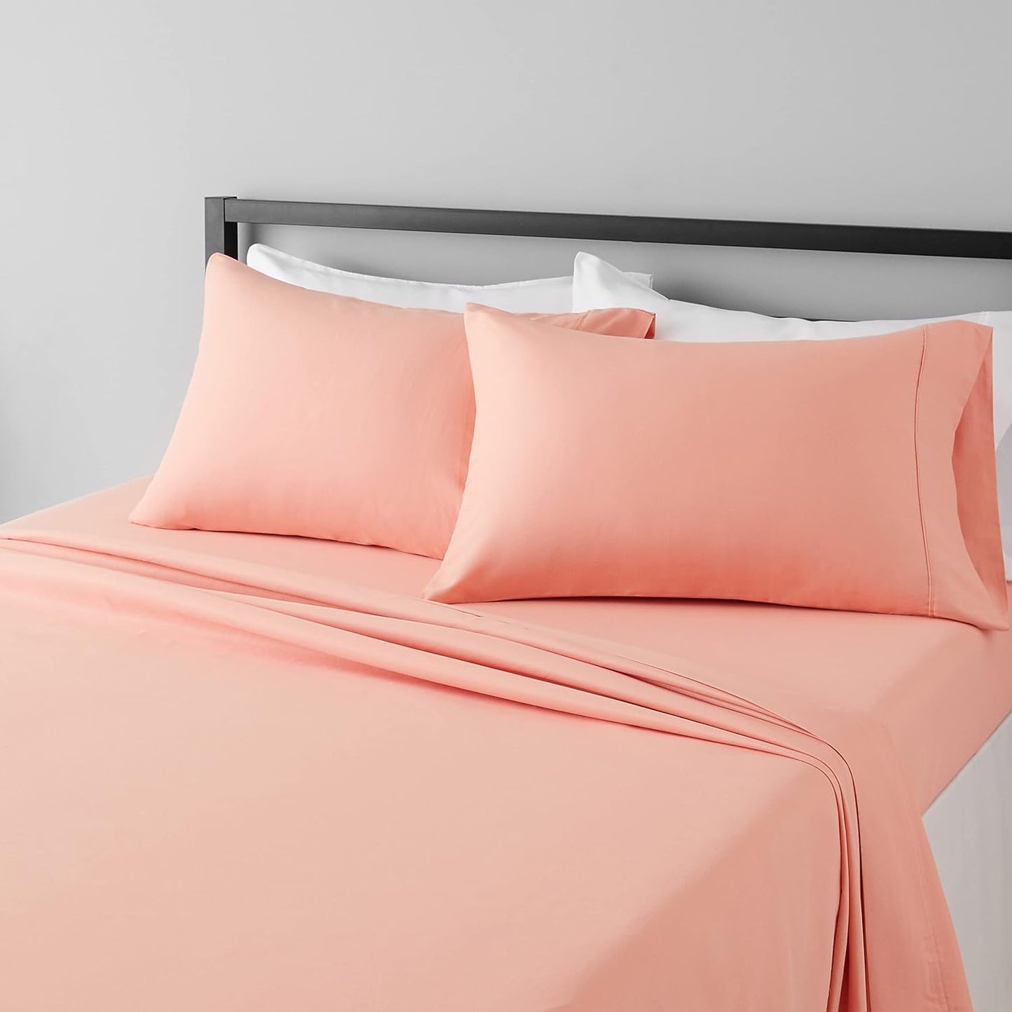 Wrinkle free microfiber 4 piece bed sheet set