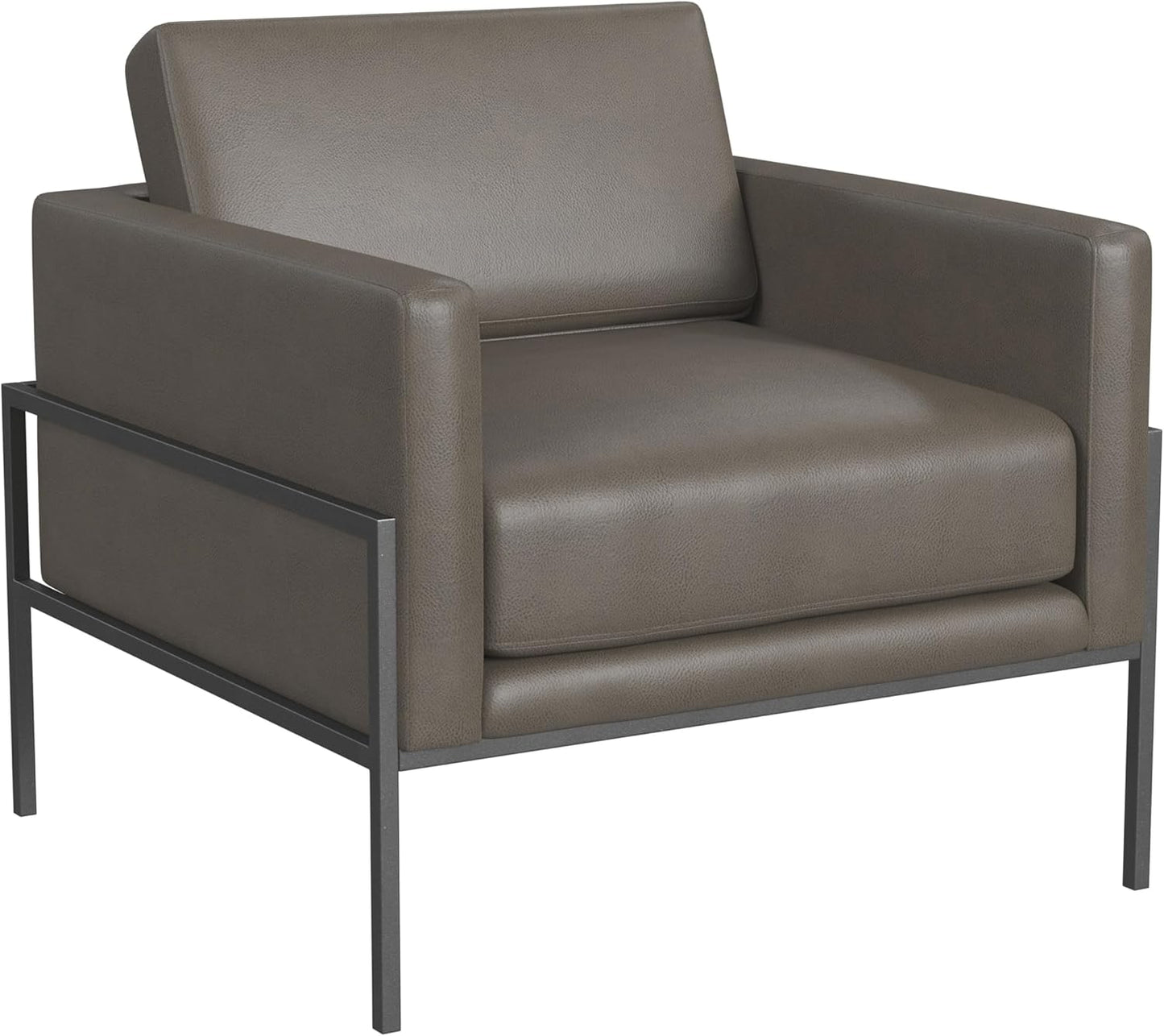 Modern Metal Frame Accent Chair