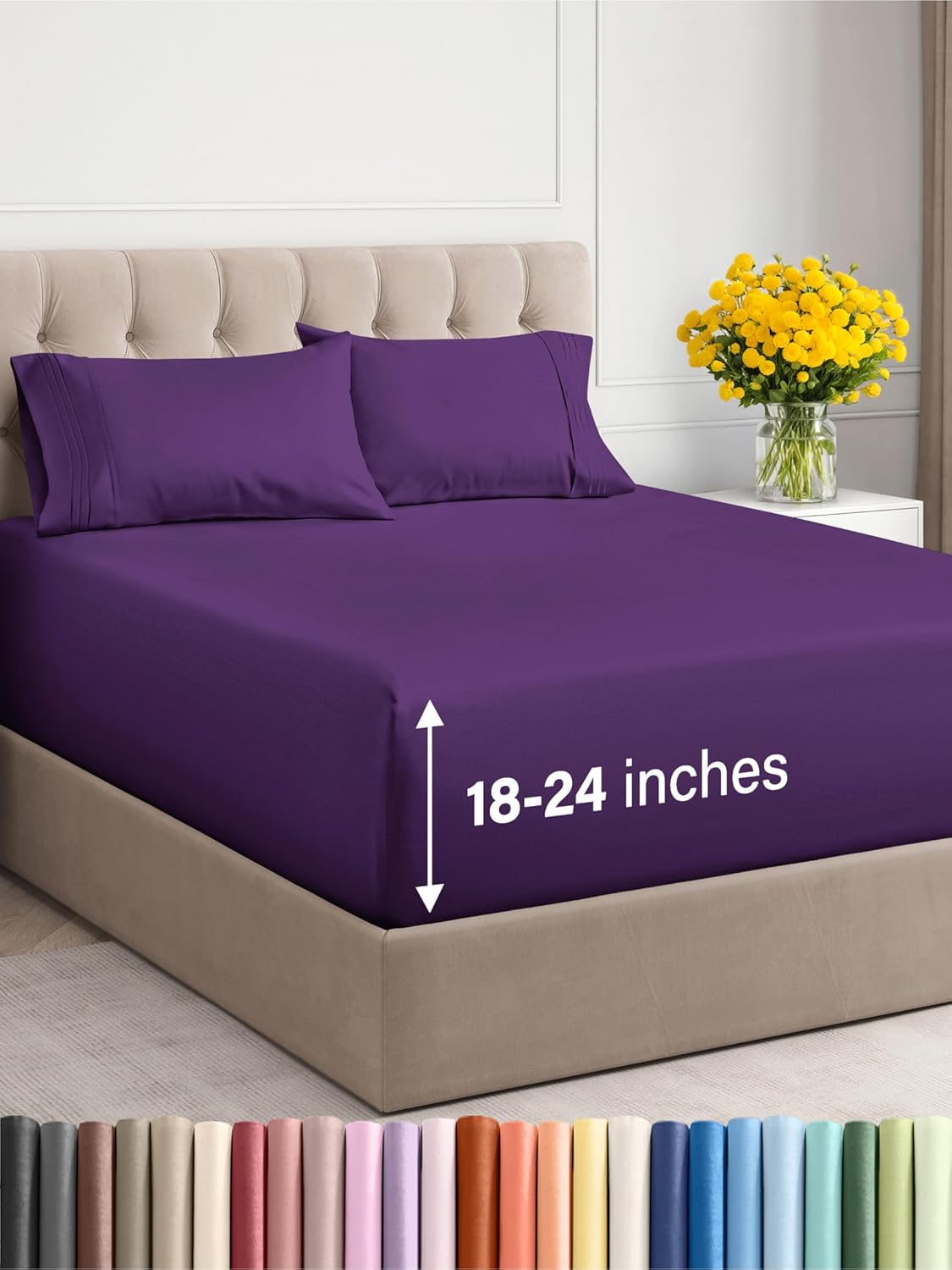 Extra Deep Queen Sheet Set - 6 Piece