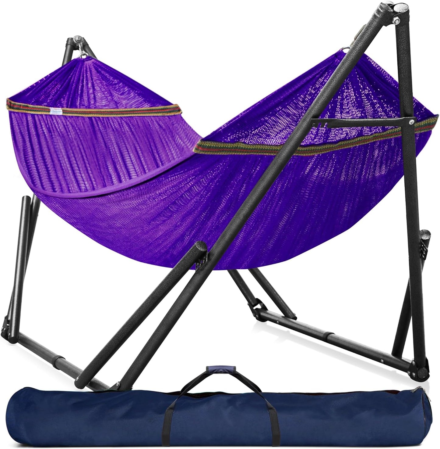 Double Hammock with Stand Included for 2 Persons