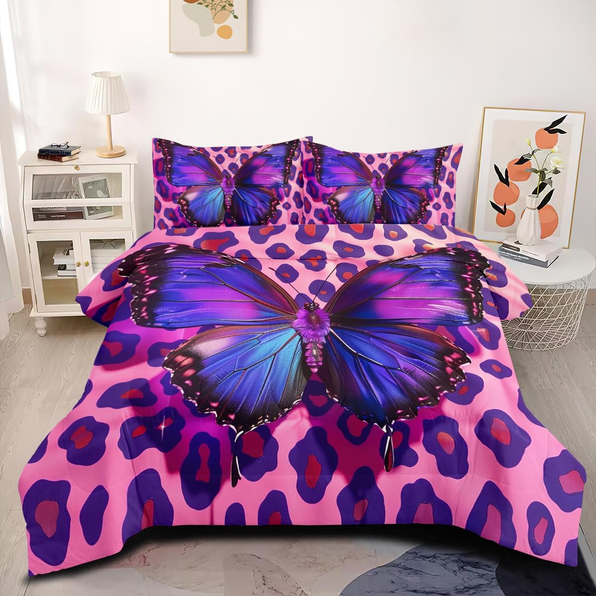 Queen Size Butterfly Comforter Set